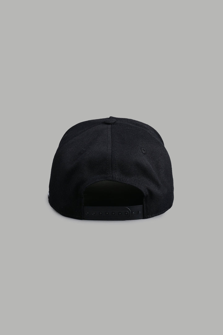 Wolf Iron Cross A Frame Snapback in Black