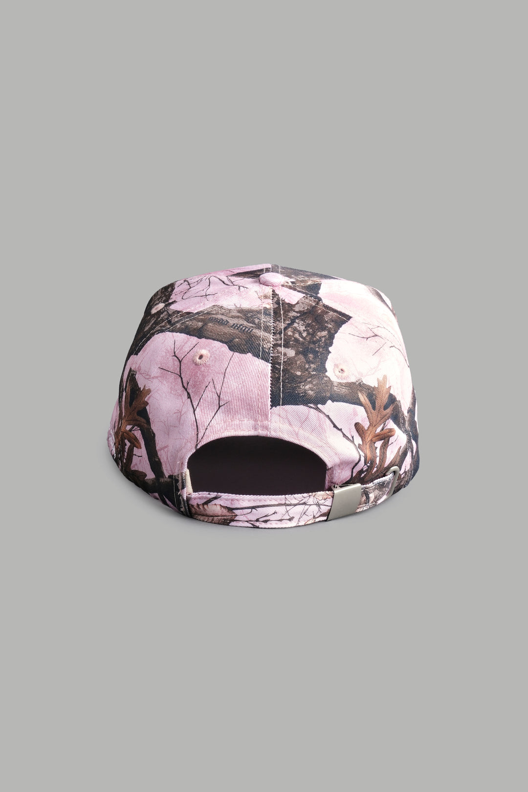 W No Weapon 5 Panel Hat in Brown/Light Mauve Woodland Camo