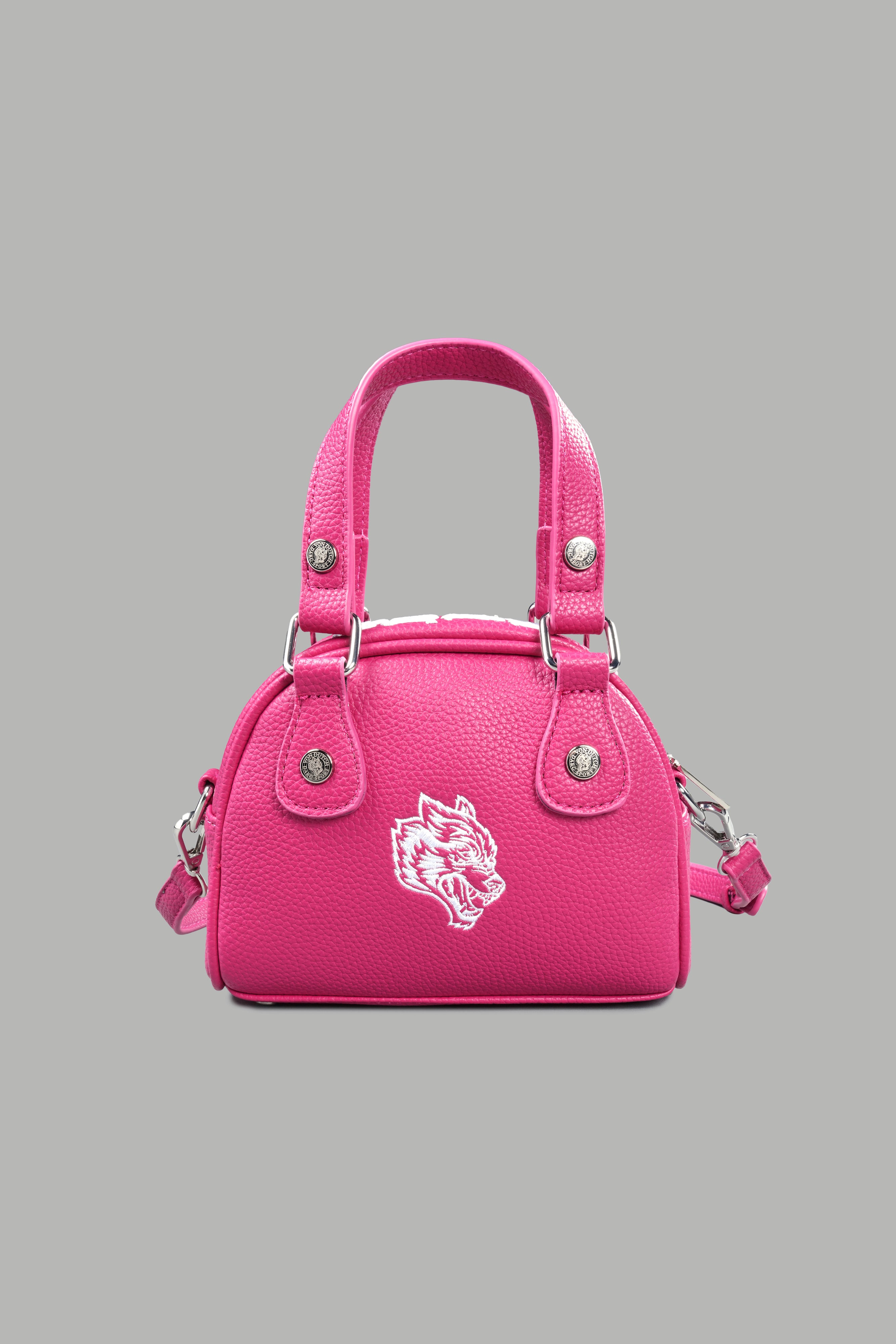 DSVD Collab VD Leather Mini Bowler in Mauve/Pink
