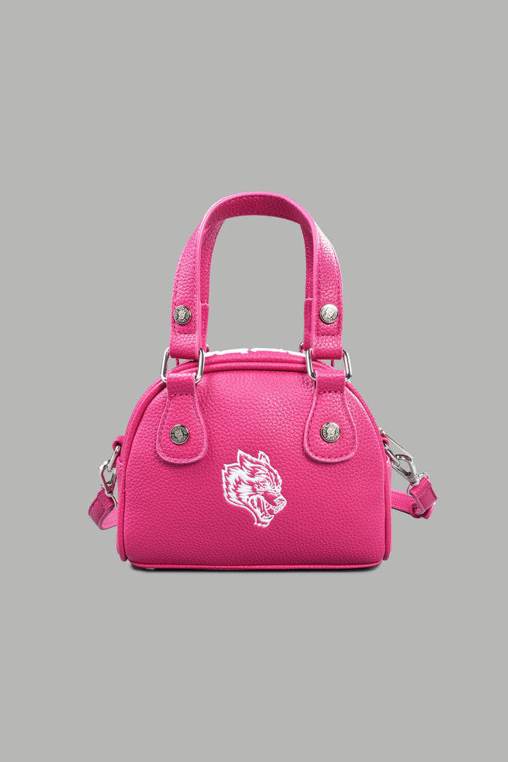 DSVD Collab VD Leather Mini Bowler in Mauve/Pink