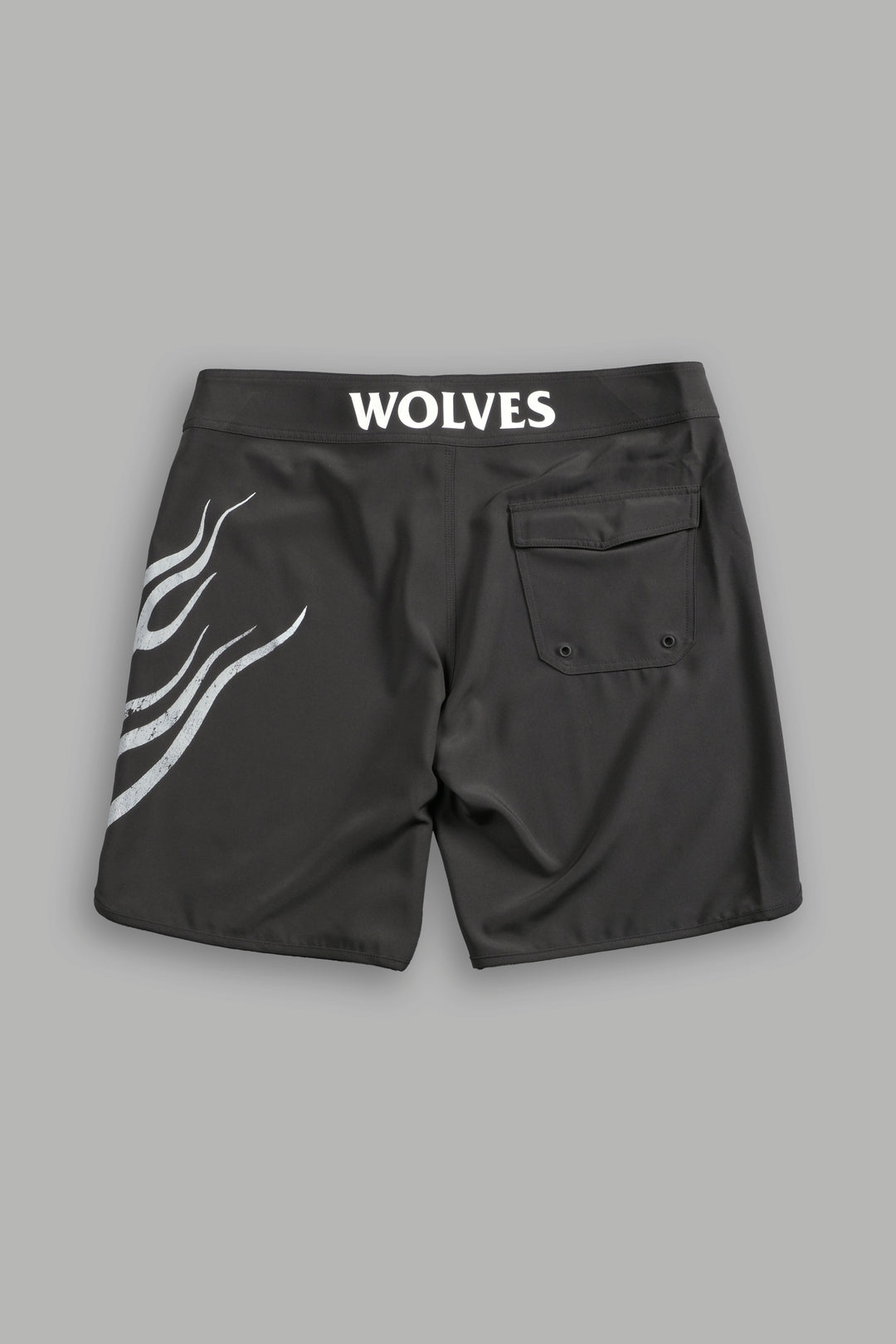 Wolves Flame No Weapon Stage Shorts in Wolf Gray/White