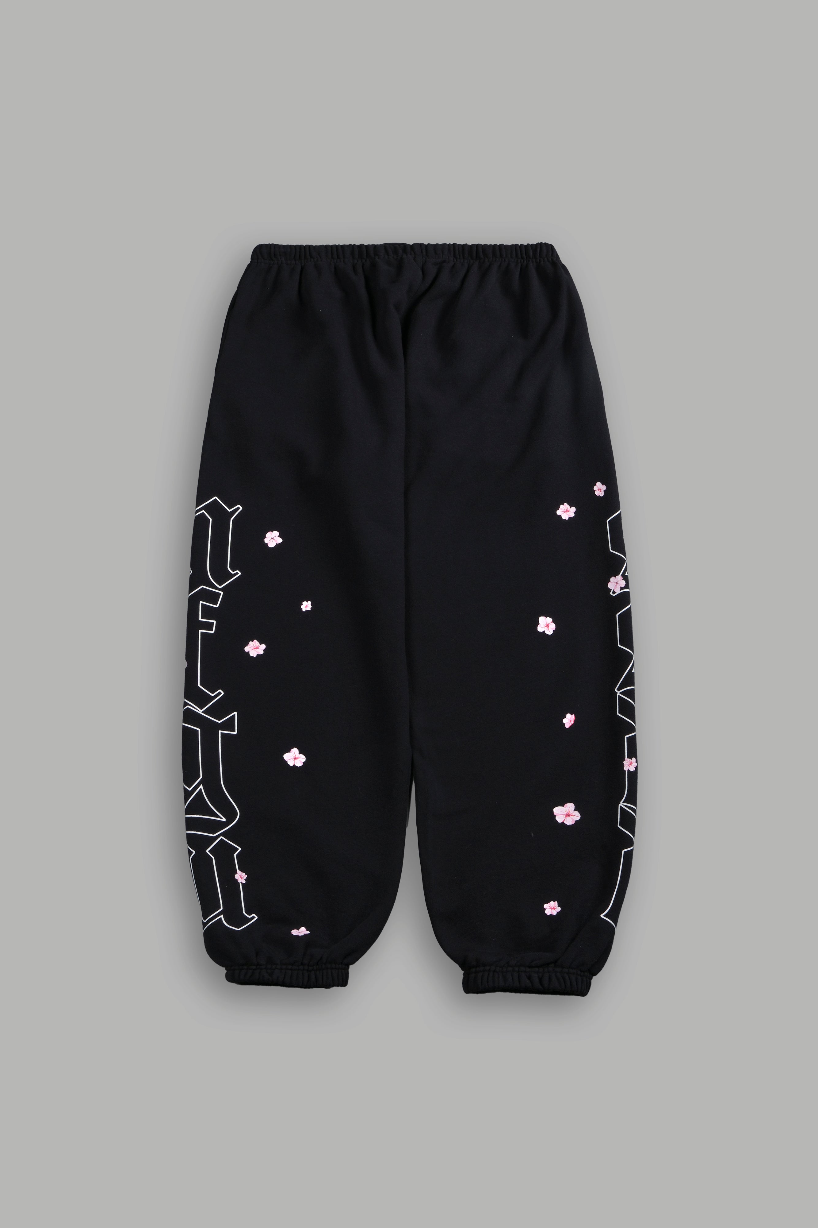 Blossom Mantra Unisex Lounger Sweat Pants in Black