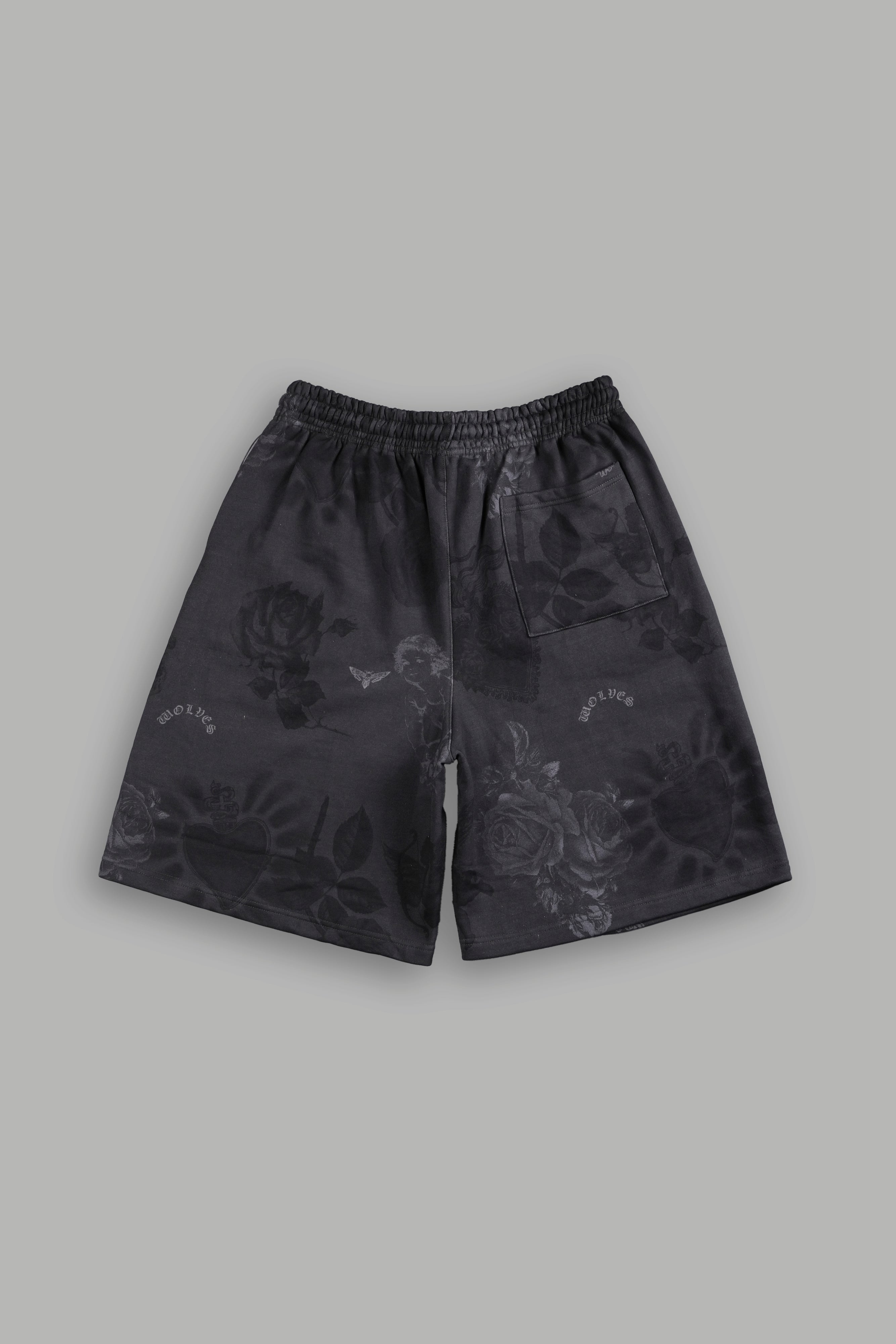 Wolves Club Oversized Osiris Sweat Shorts in Lobo
