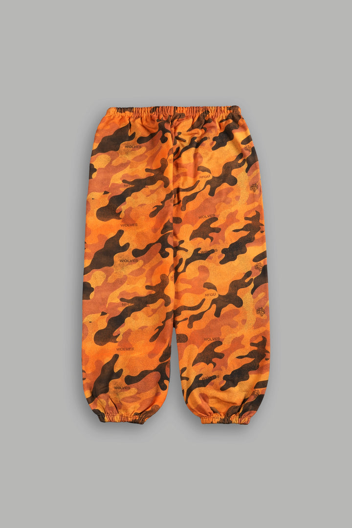 Dual Wolf Unisex Lounger Sweat Pants in DSVD Orange Camo