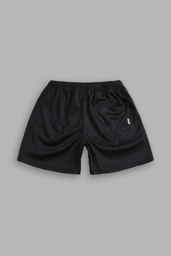 Dual Mesh Shorts in Black