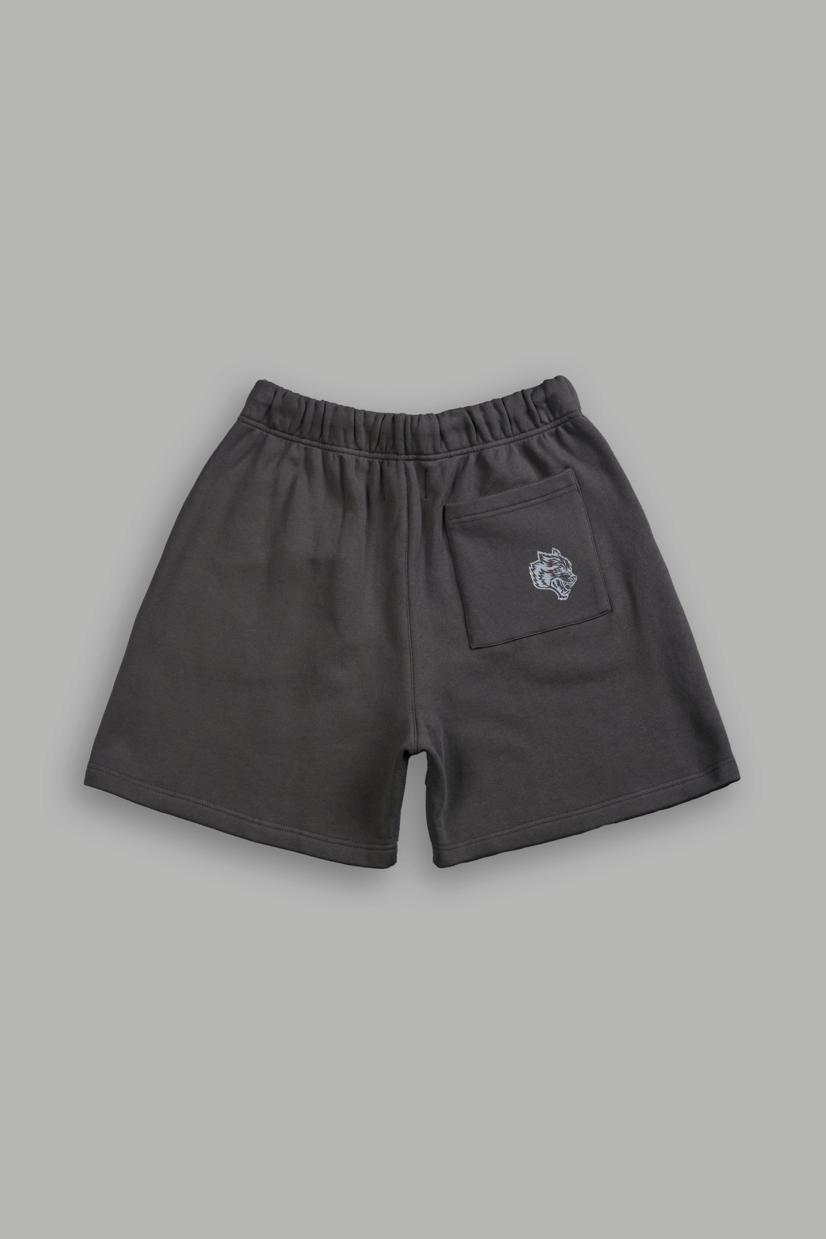Stud Wolf Post Lounge Sweat Shorts in Wolf Gray