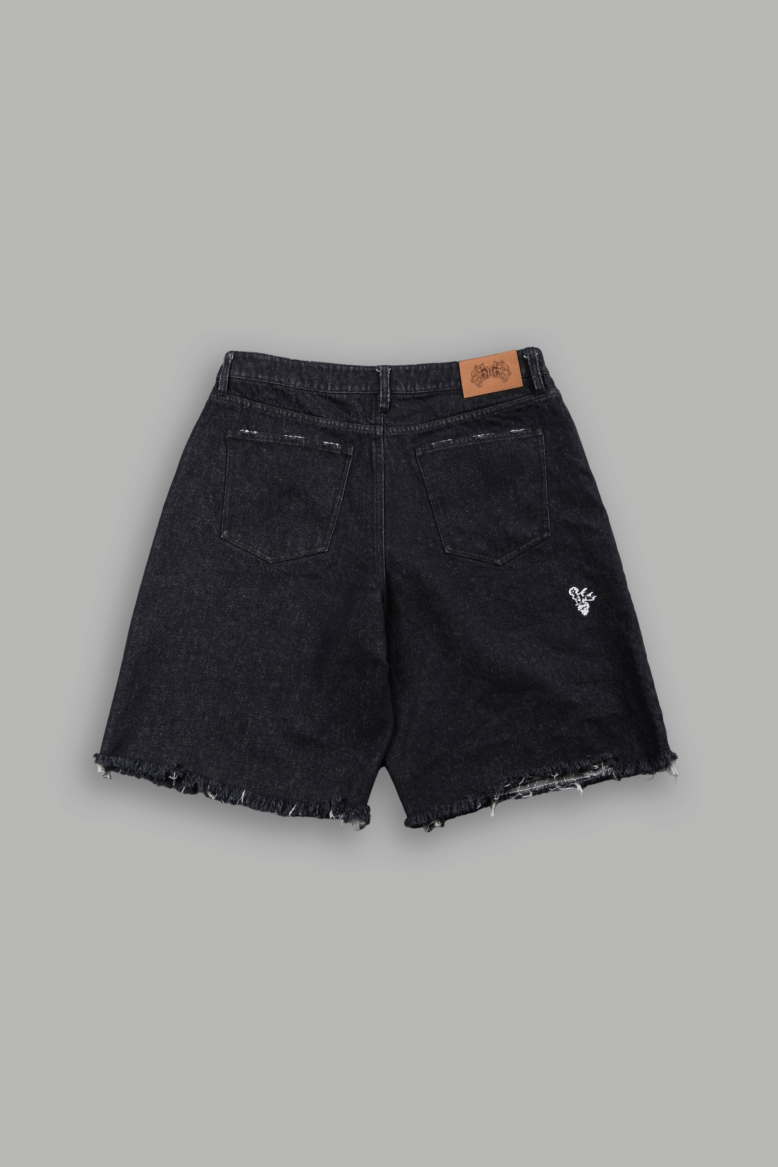 Sashiko Webs Ash Denim Jean Short in Black – DarcSport