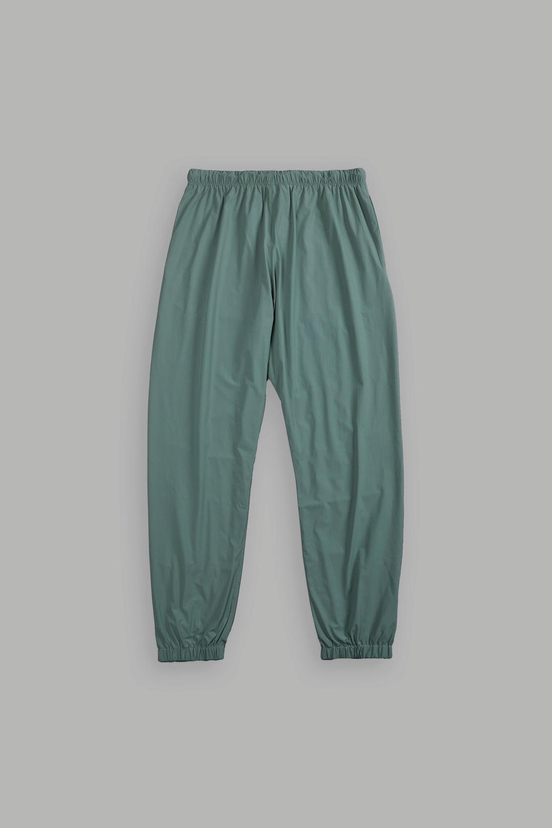 Dual Wolf Head Hybrid Nylon Track Pants in Hunter Green