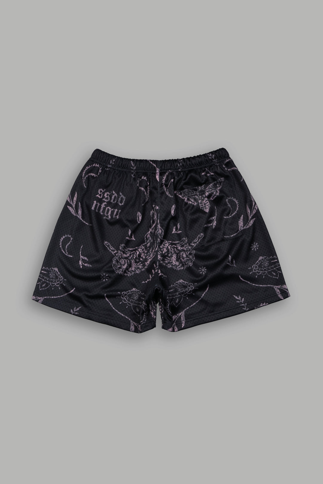 Just Look Up Mesh Shorts in Black