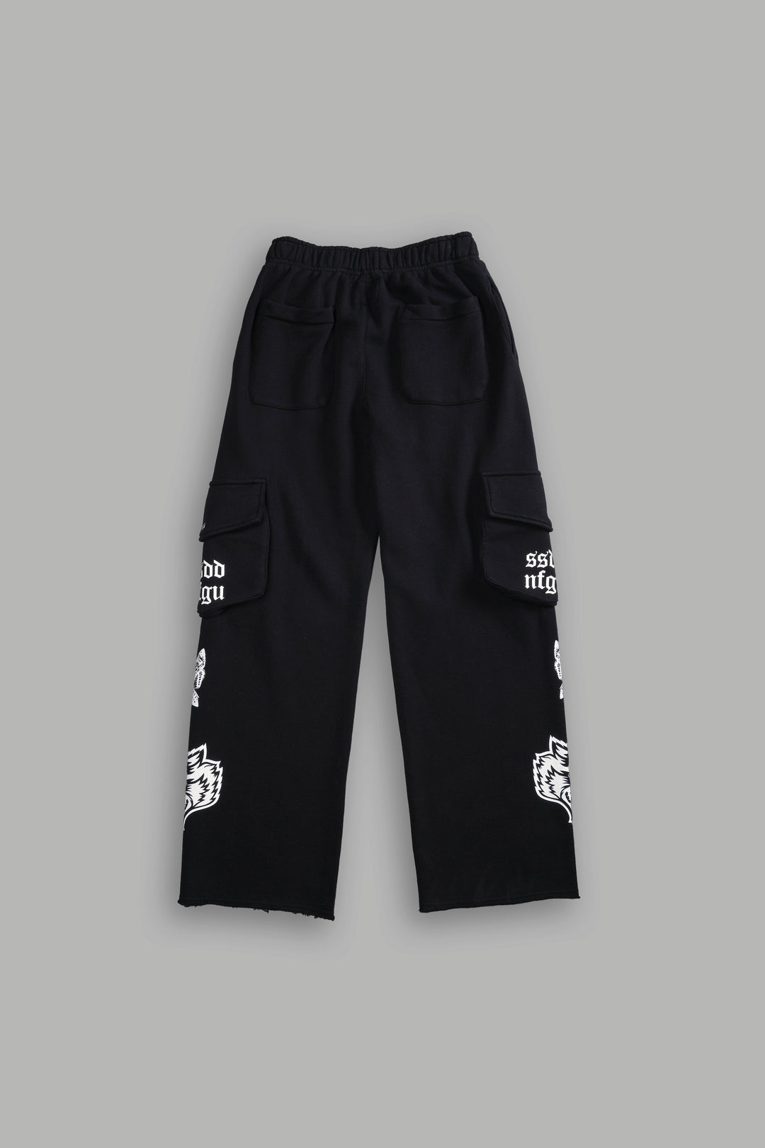 What It Means She Big Cozy Cargo Sweats in Black