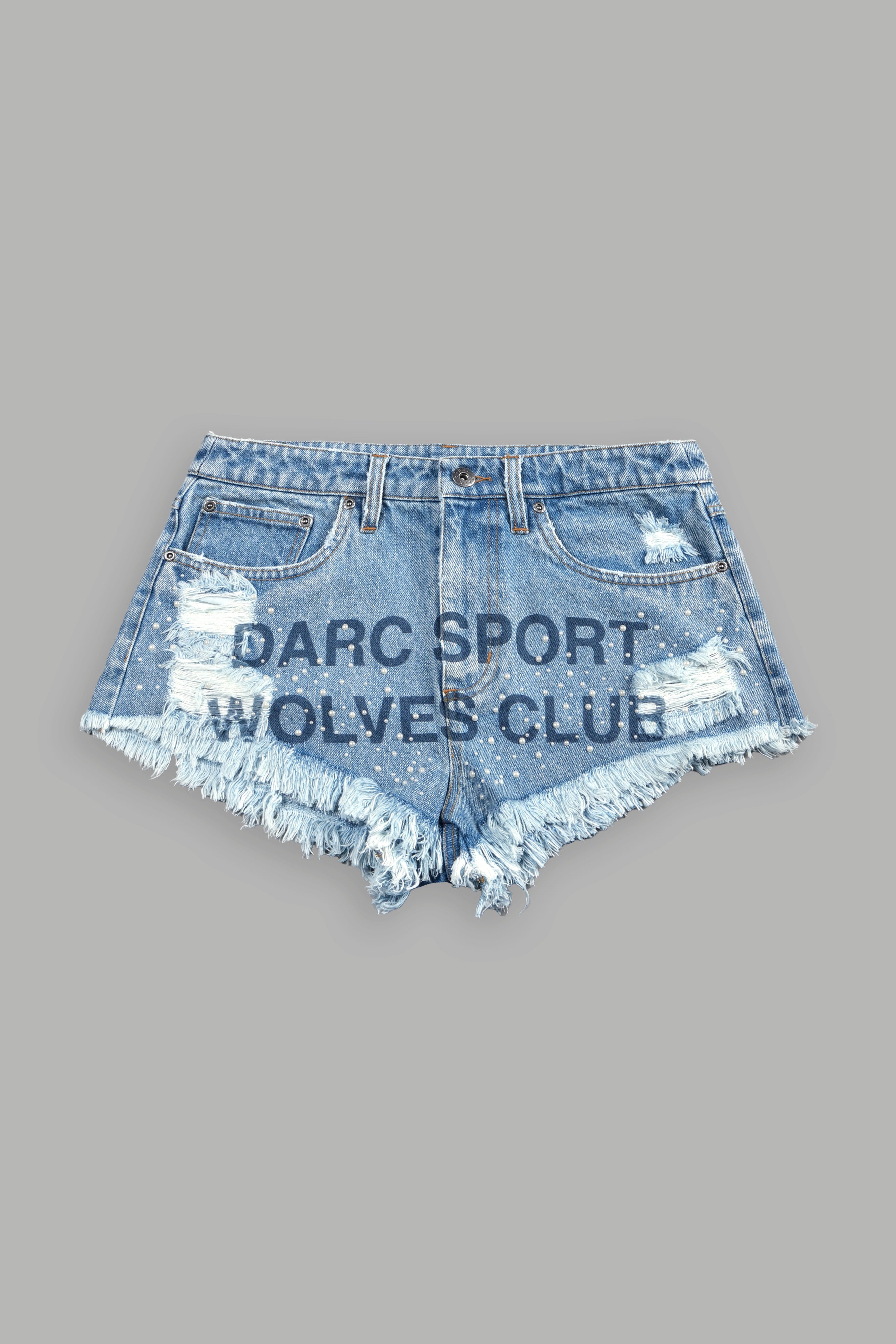 Pearl Heritage Low Rise Cut Off Short in Light Wash
