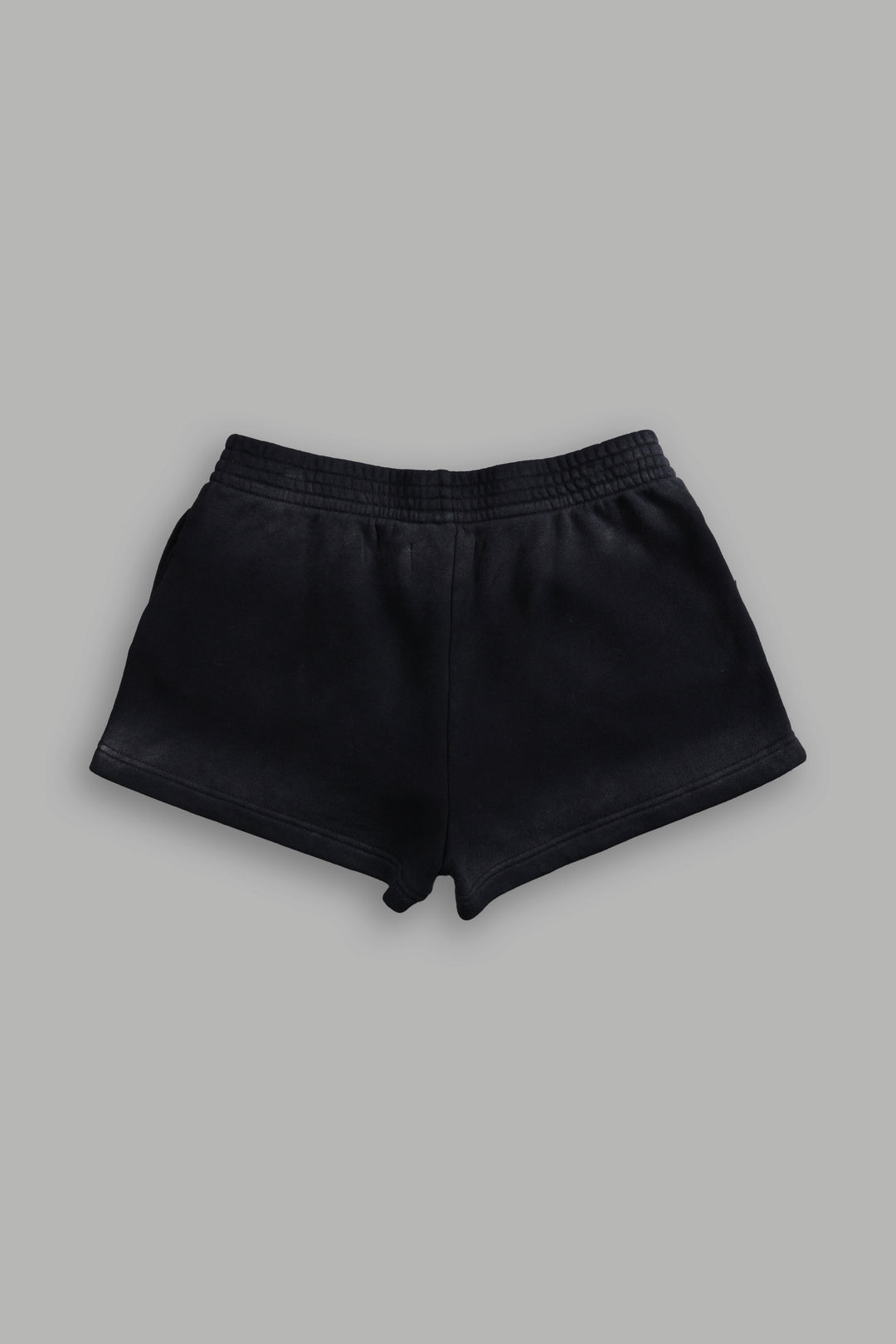 Finite Flame Ellie Sweat Shorts in Black Drift Wash