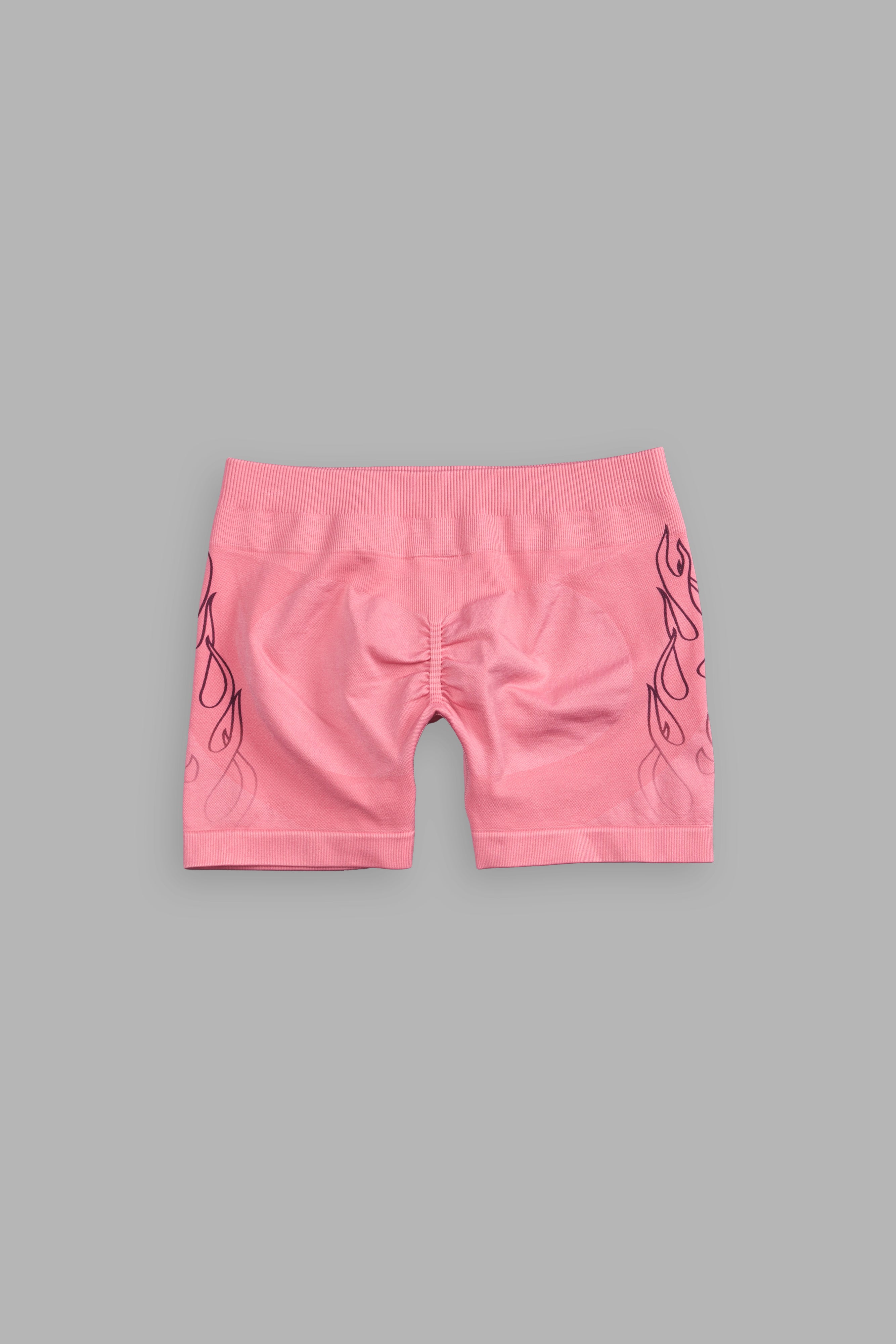 On Fire Everson Seamless "Katya" Shorts in Pink Ice