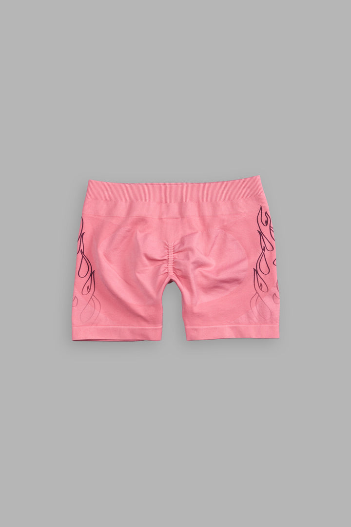 On Fire Everson Seamless "Katya" Shorts in Pink Ice