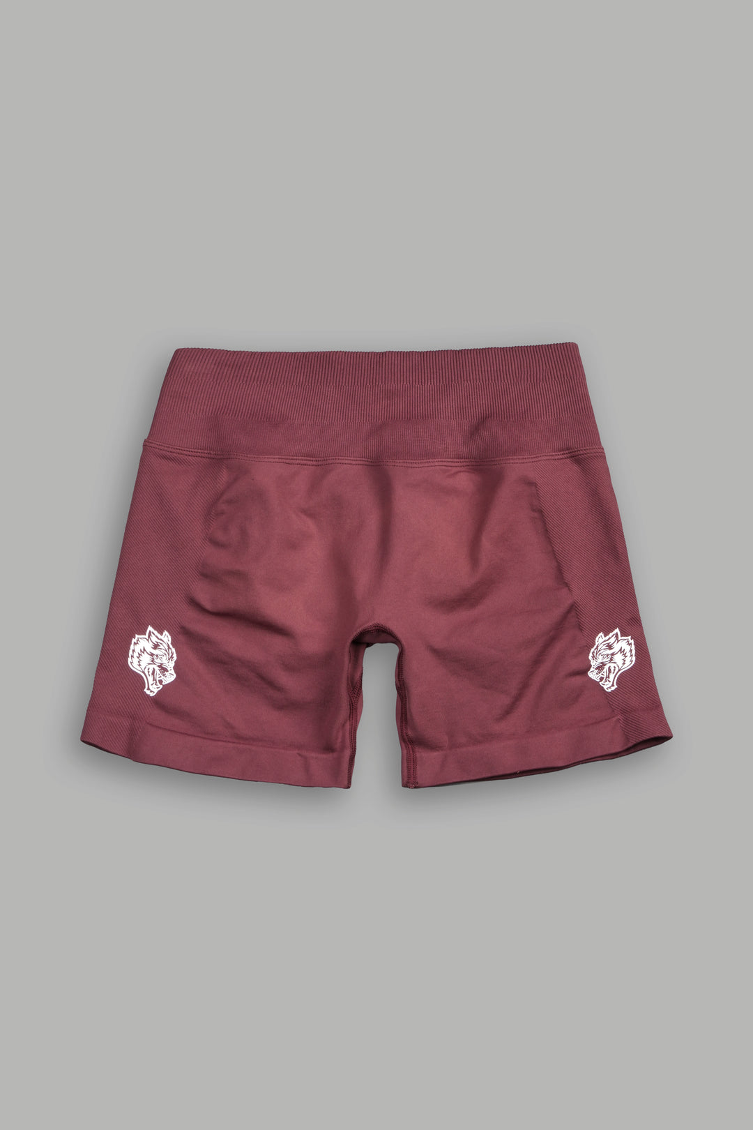 Dual Wolf Evey Seamless Shorts In Oxblood