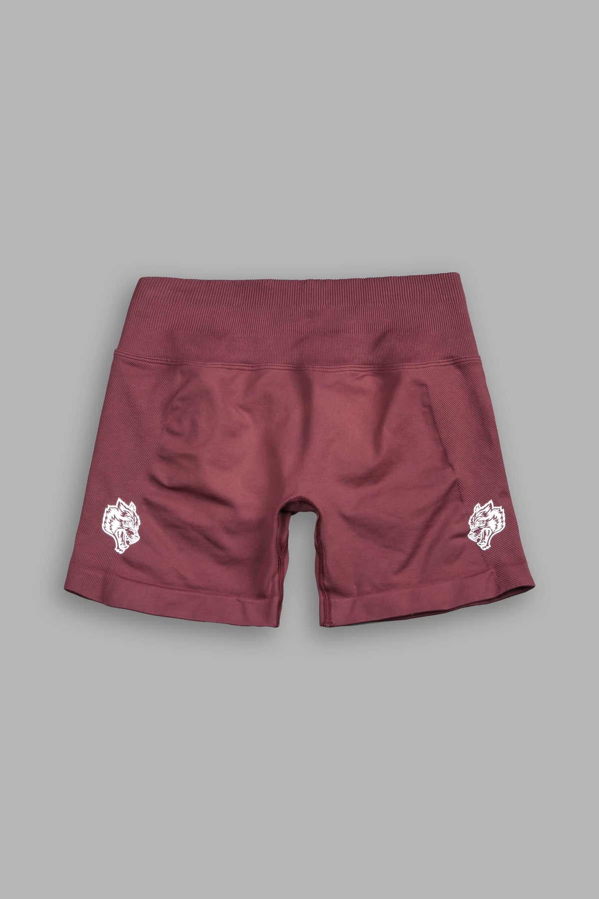 Dual Wolf Evey Seamless Shorts In Oxblood
