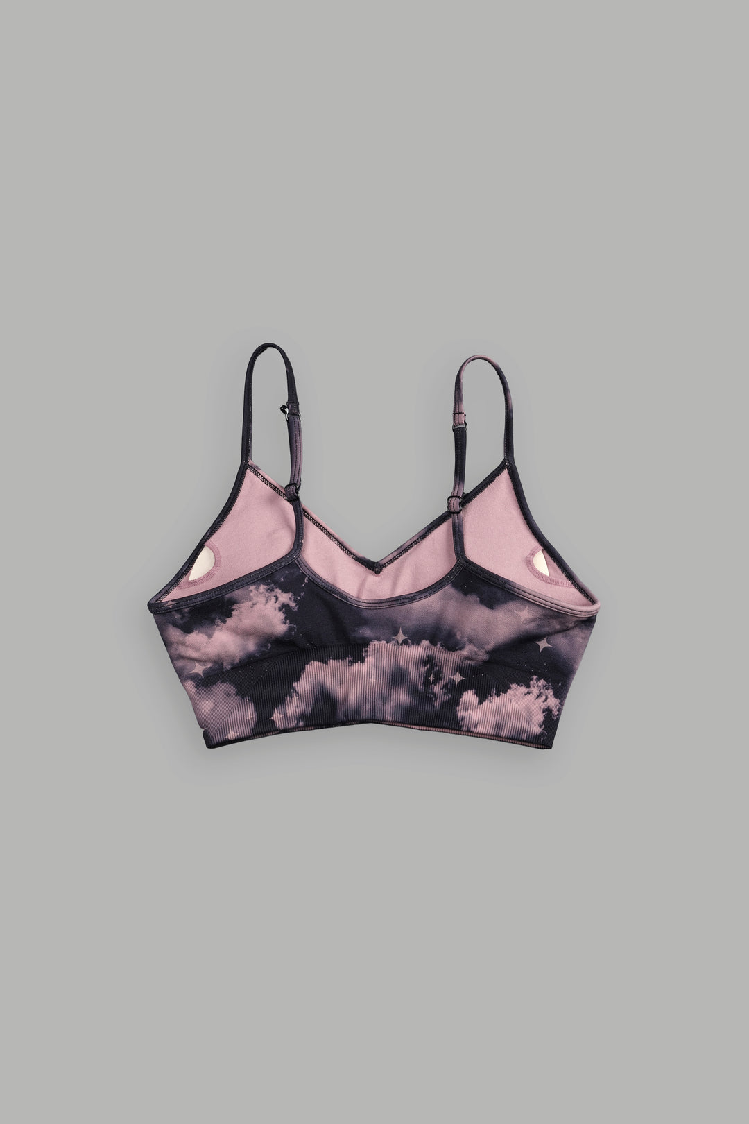Single Wolf "Everson Seamless" Sports Bra in Black Desert Night Sky
