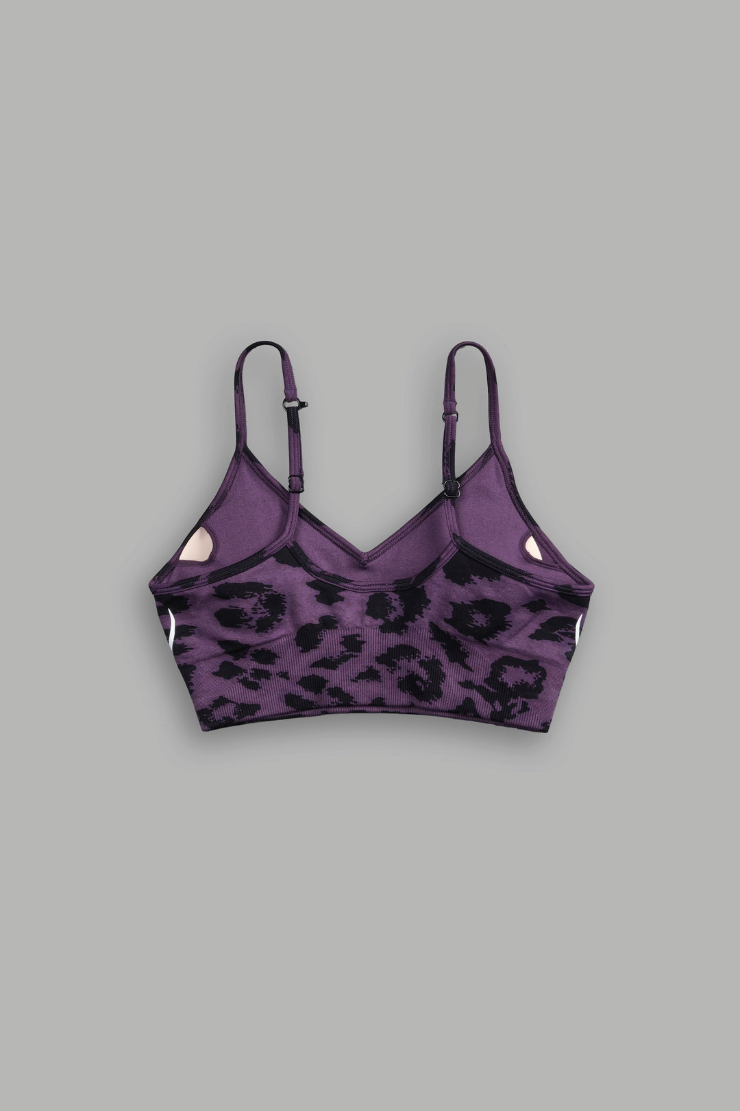 Single Wolf Energy "Everson" Seamless Sports Bra in Leopard Purple Tonal Energy
