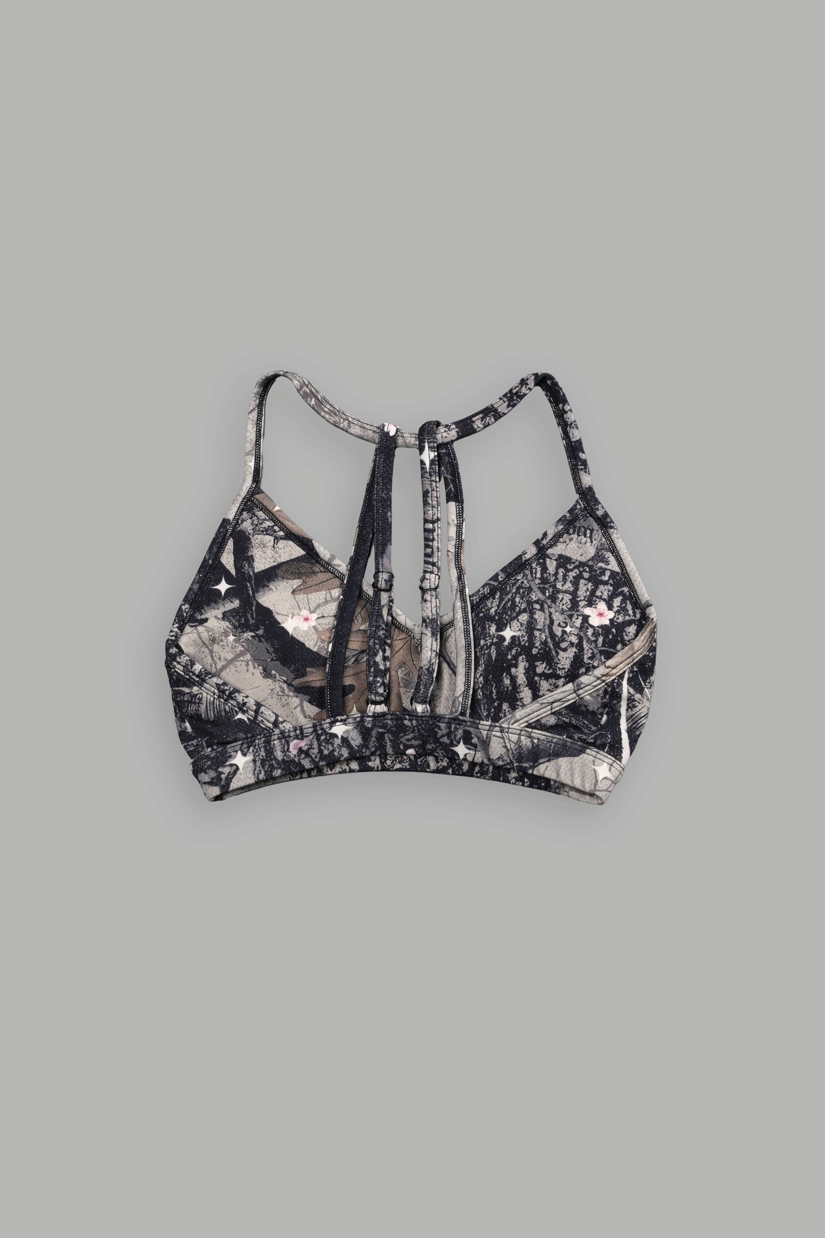 Warrior's Fire "Everson" Alexa Seamless Bra in Starry Blossom Woodland Camo