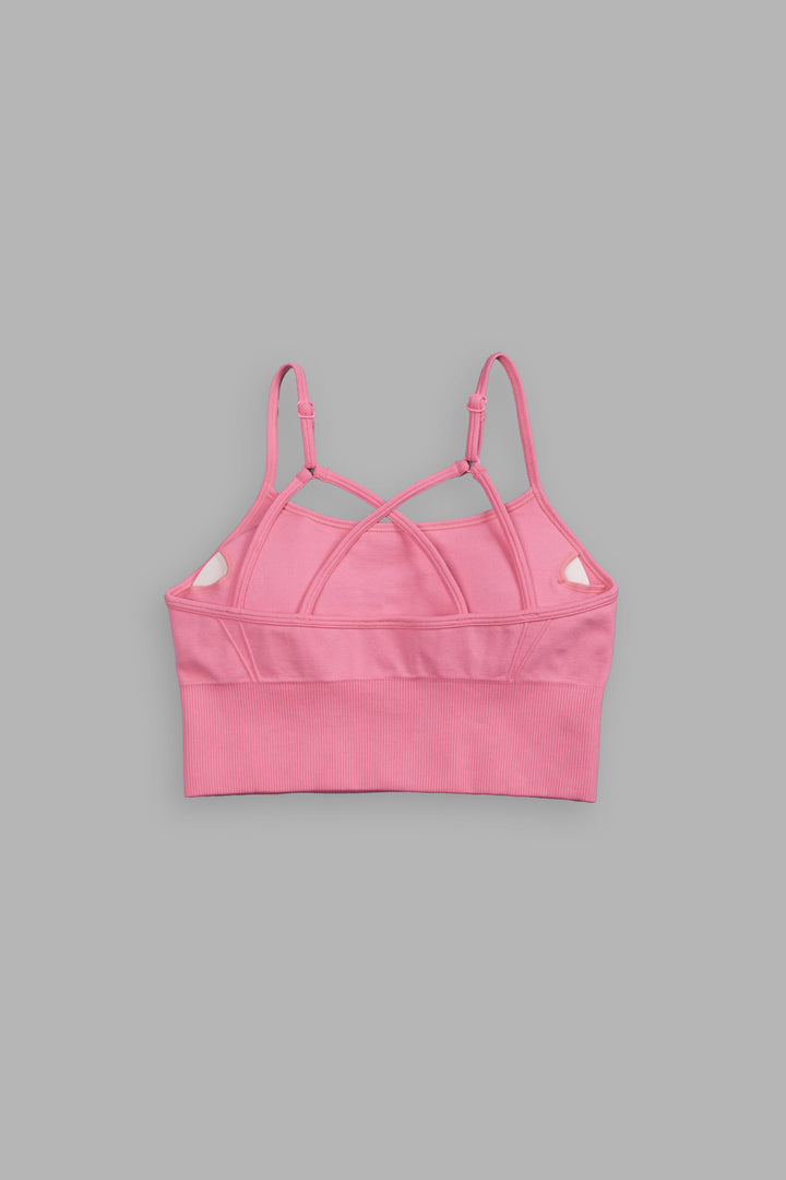 Single Wolf "Everson Seamless" Huxley Bra in Pink Ice