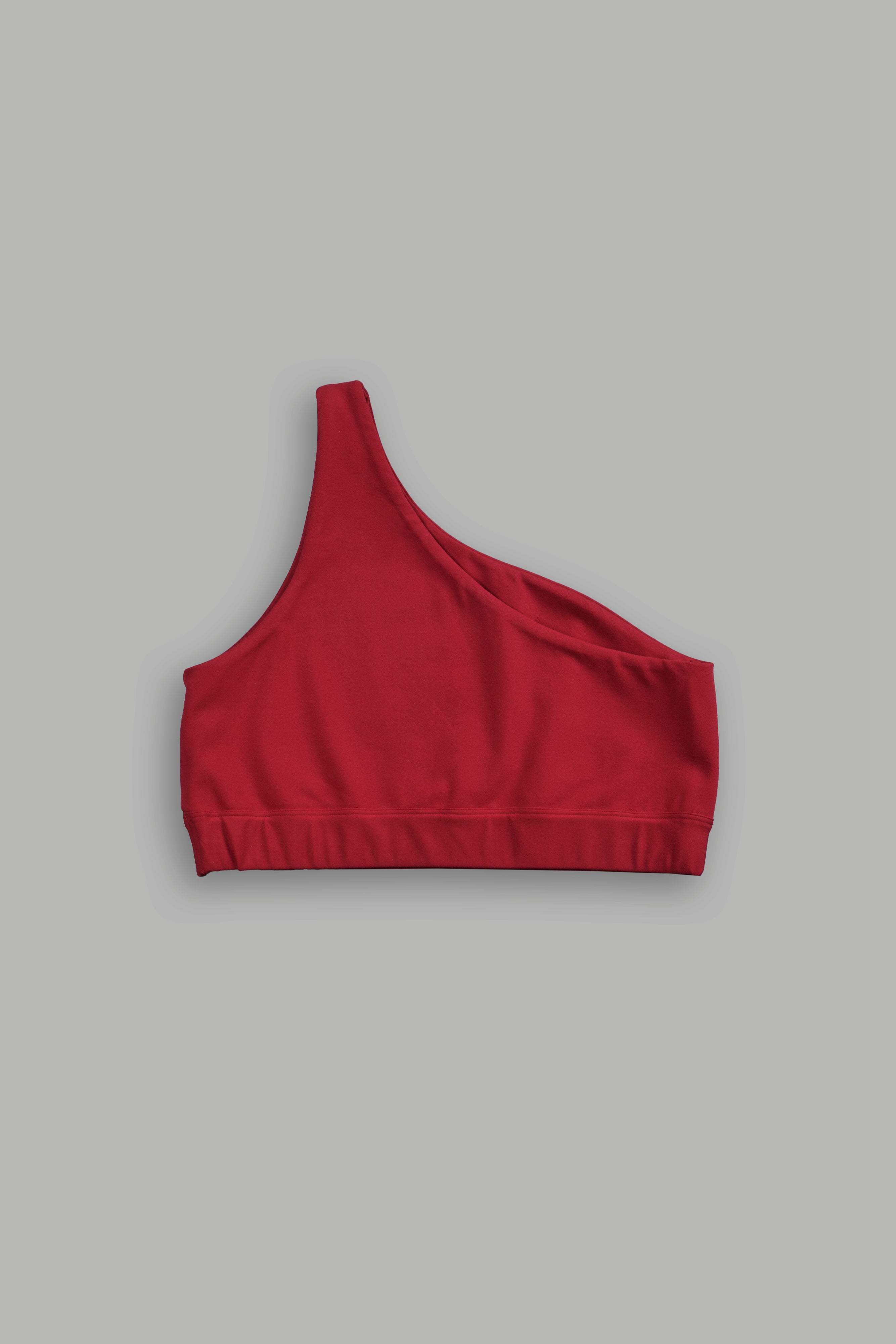 Single Wolf "One Shoulder" Energy Bra in Red