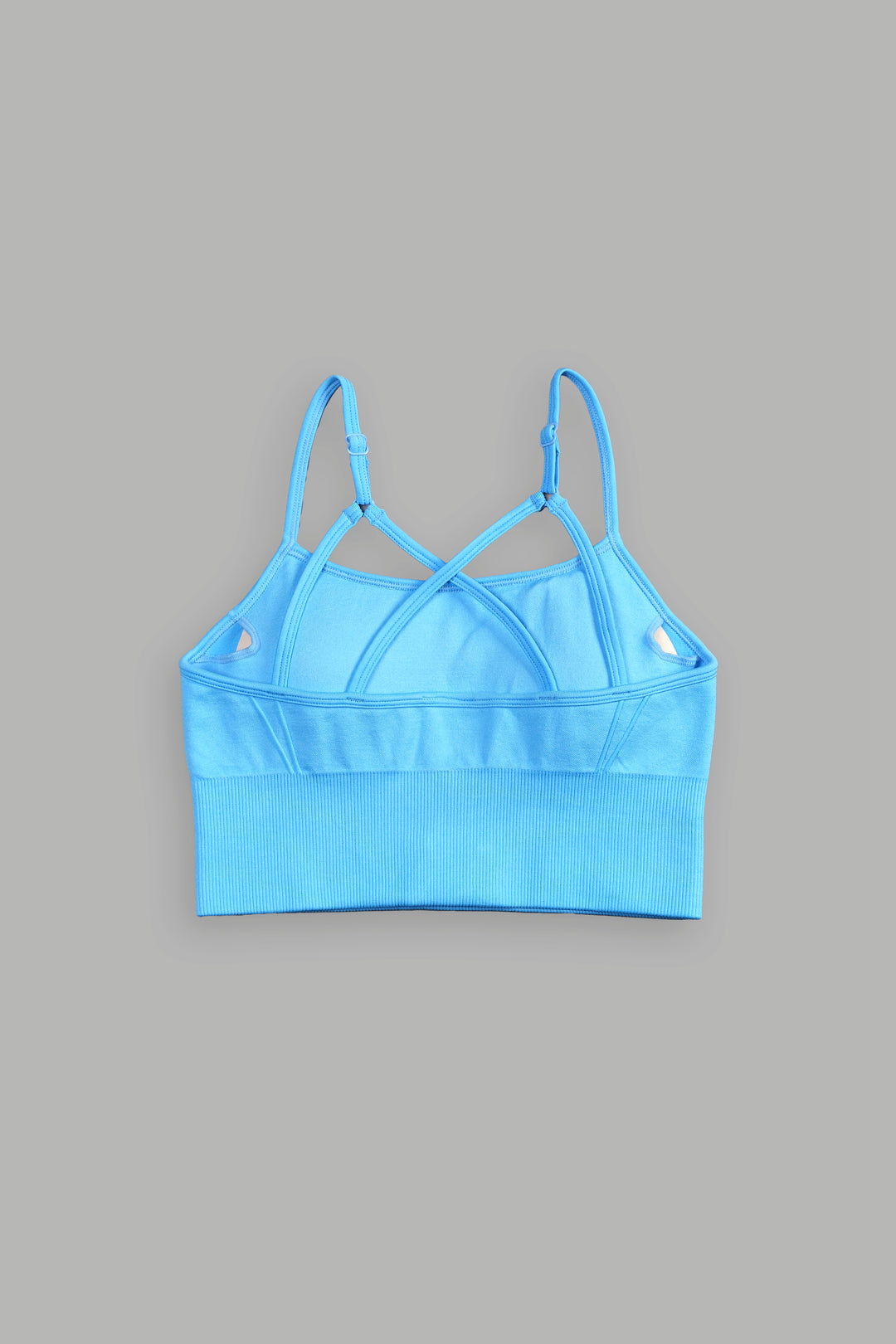 Single Wolf "Everson Seamless" Huxley Bra in Blue Crane