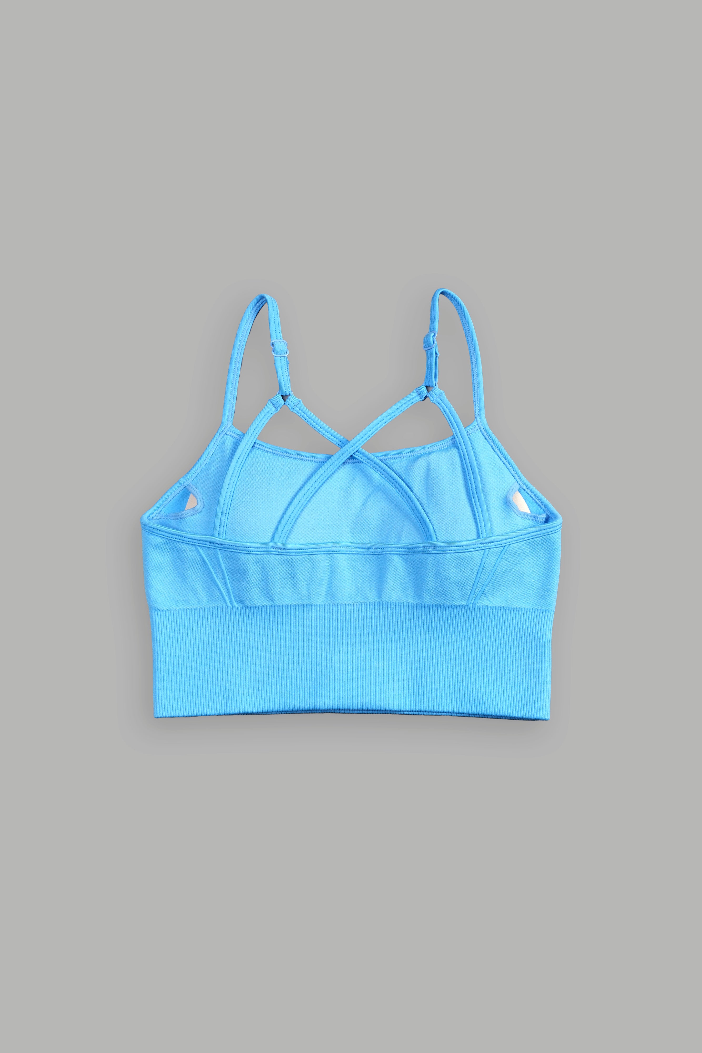 Single Wolf "Everson Seamless" Huxley Bra in Blue Crane