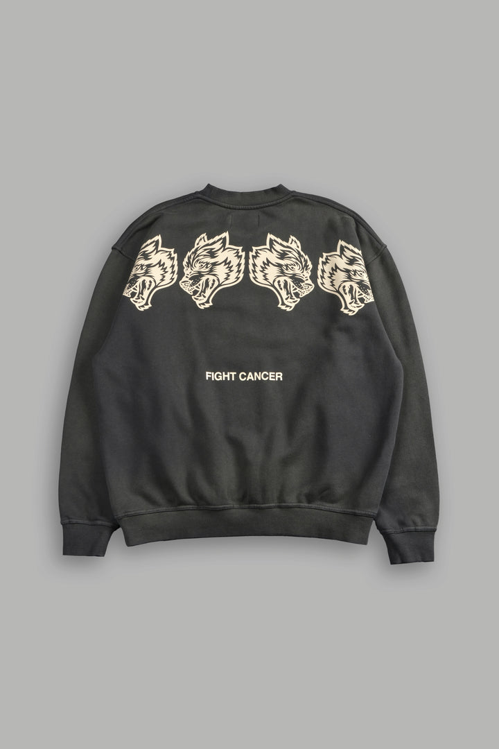 Wolves Have Your Back London Crewneck in Wolf Gray Halo Wash