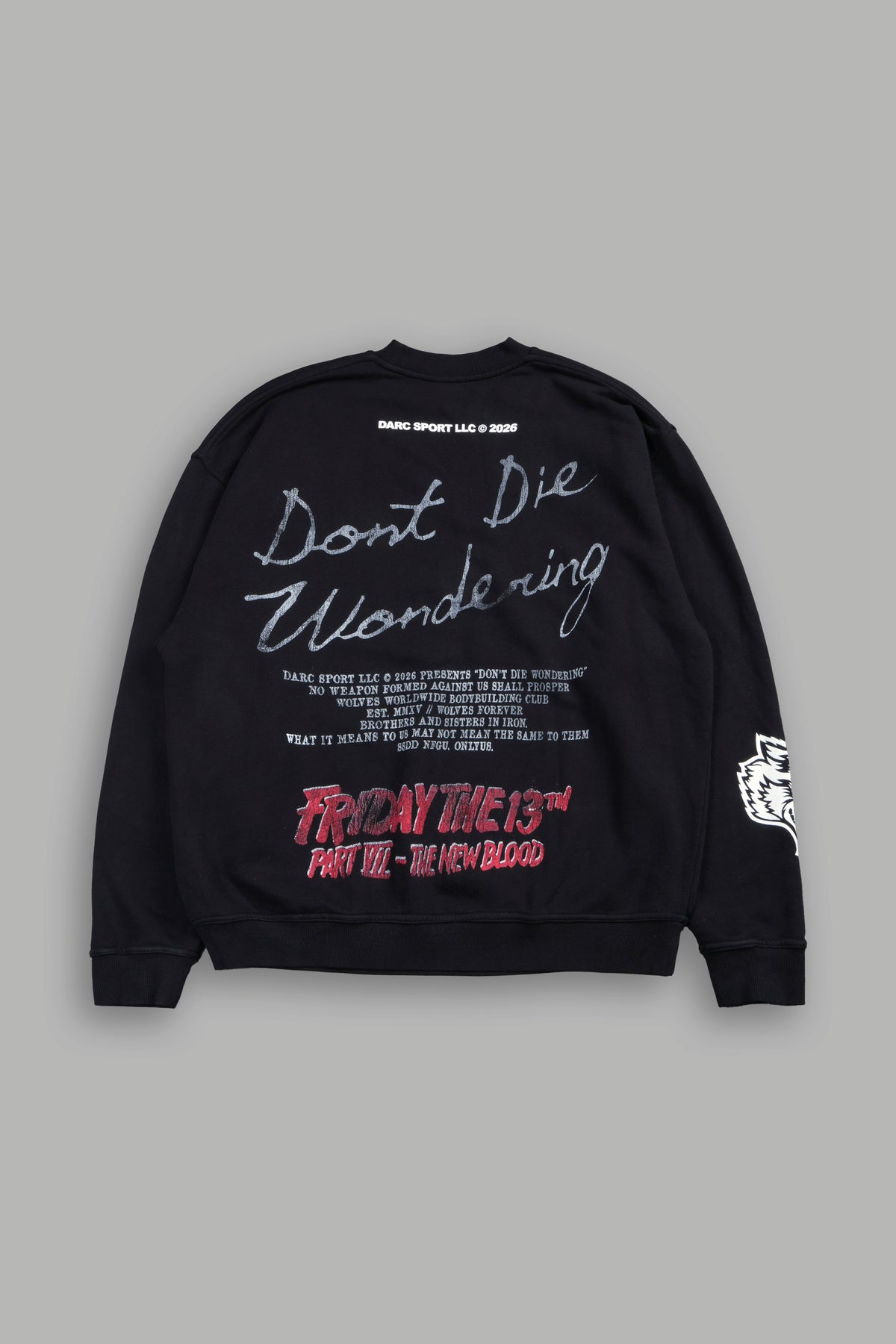 The New Blood London Crewneck In Black