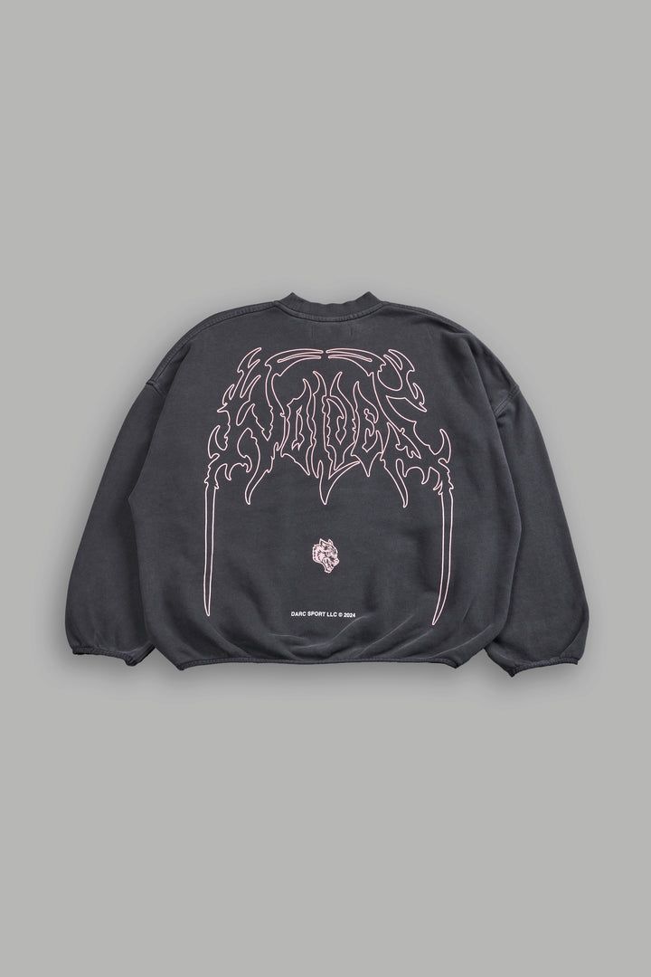 Wolves Hesh She S. Hall Crewneck in Wolf Gray