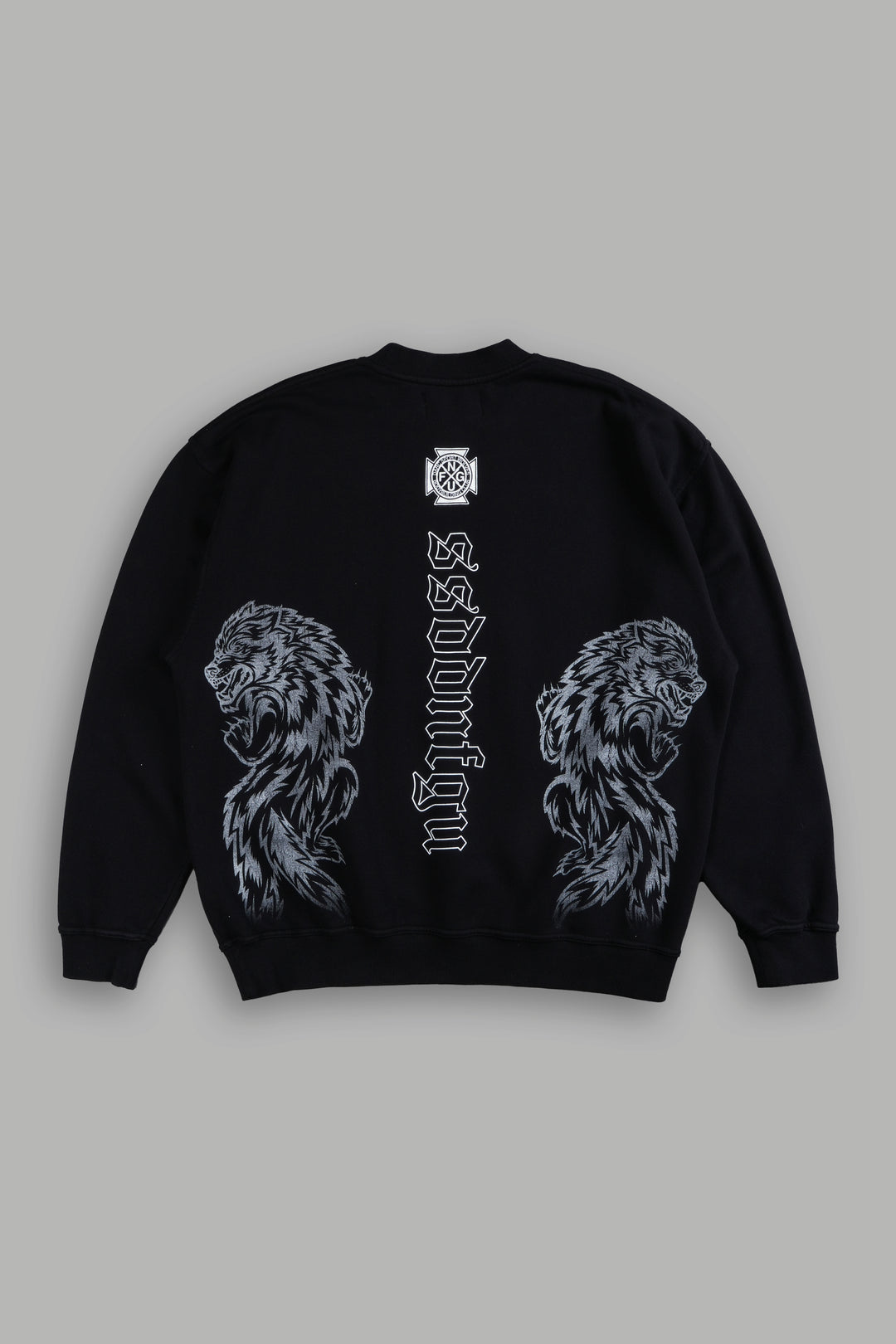 Alpha Wolf London Crewneck in Black