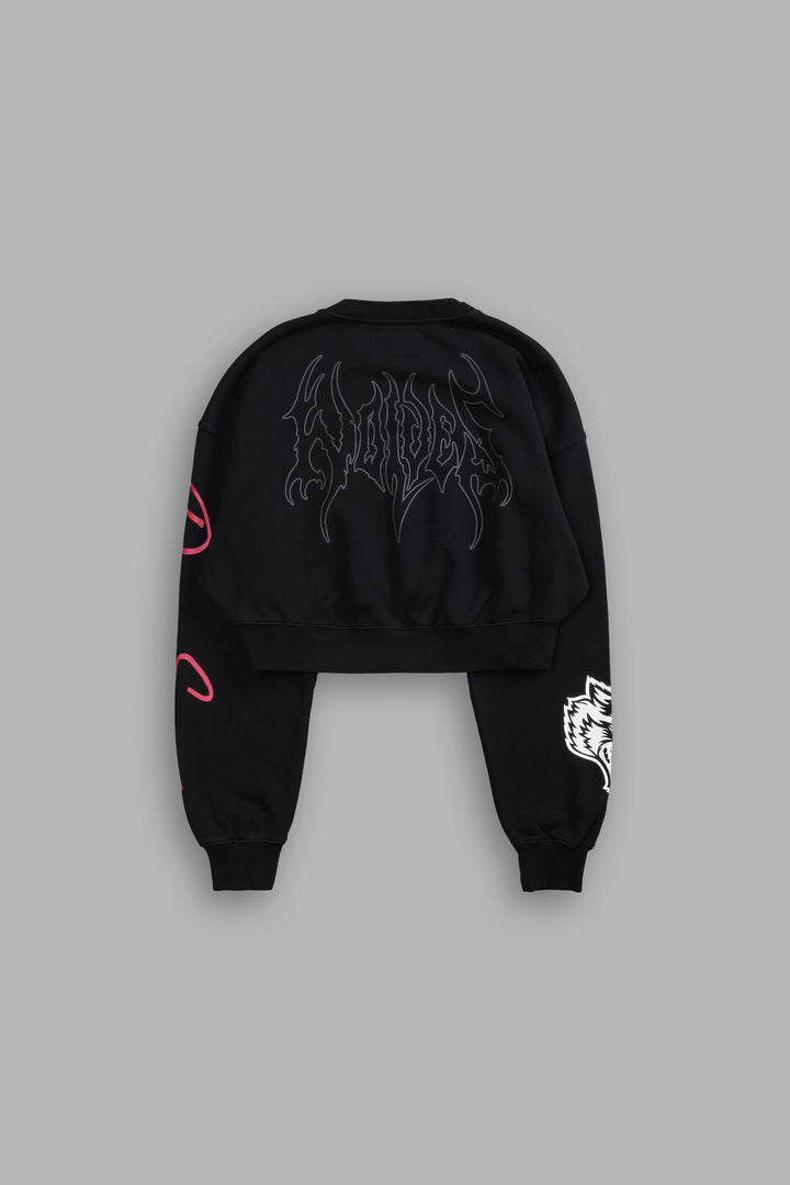 I Tried To Save You "Ava" Crewneck in Black