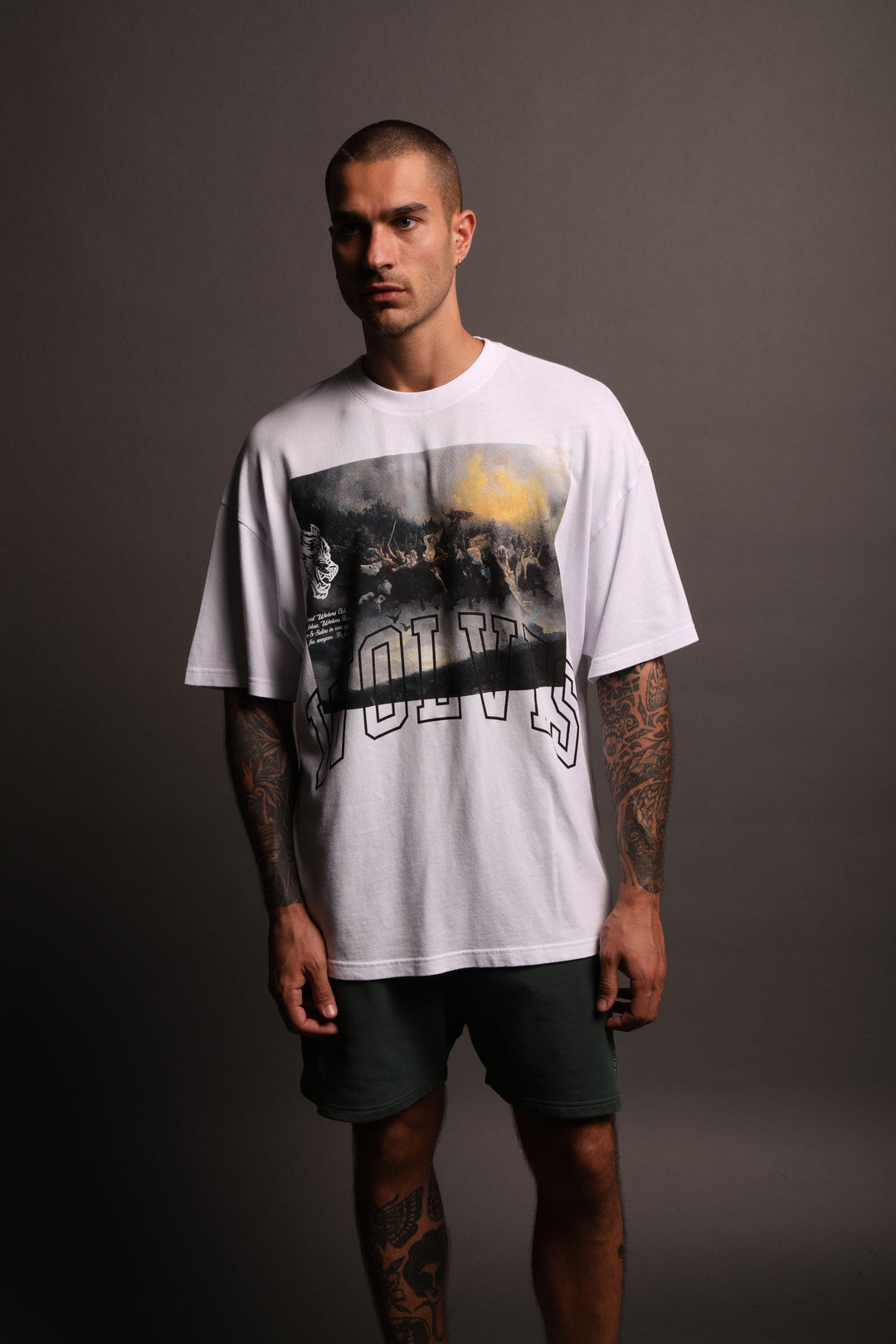 At The Gates "Premium" Oversized Tee in White