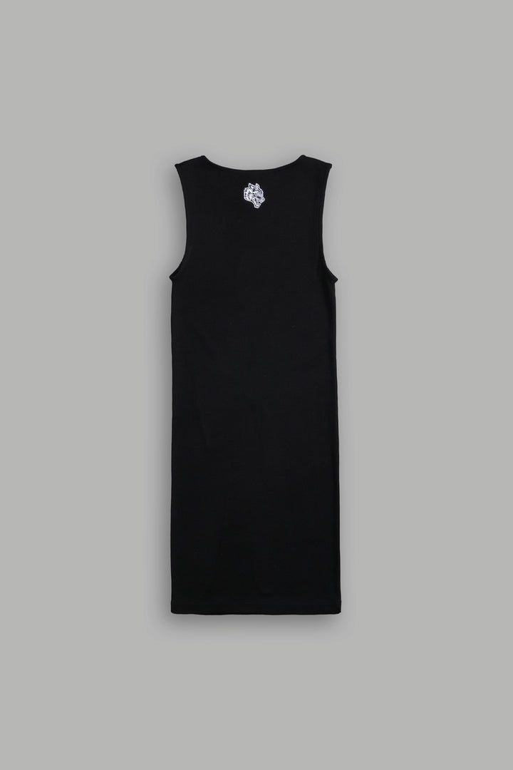 Single Wolf Tyrell Tank Dress in Black