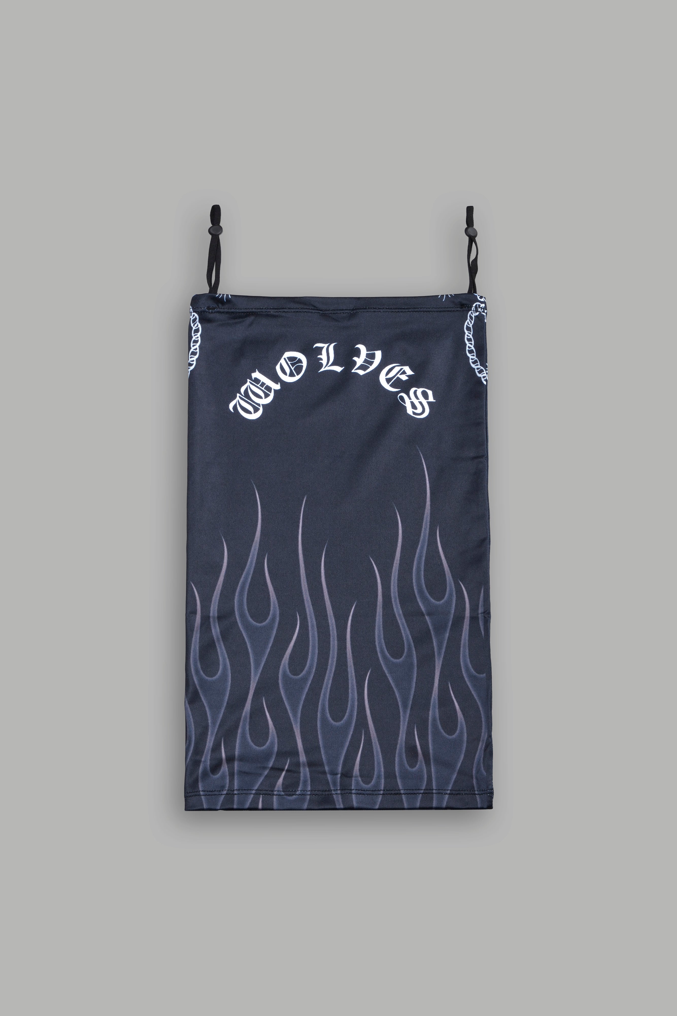Oni Fire Neck Gaiter in Black