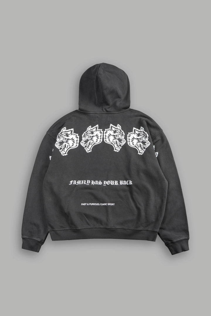 Family Has Your Back Pierce Hoodie in Wolf Gray