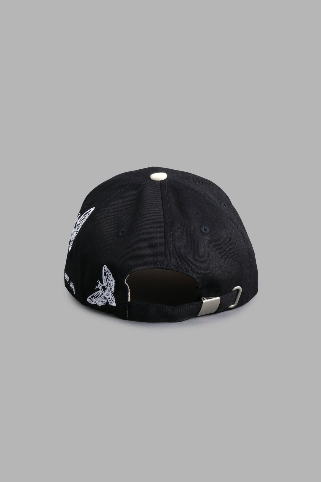 Metal 5 Panel Hat in Black/Cream