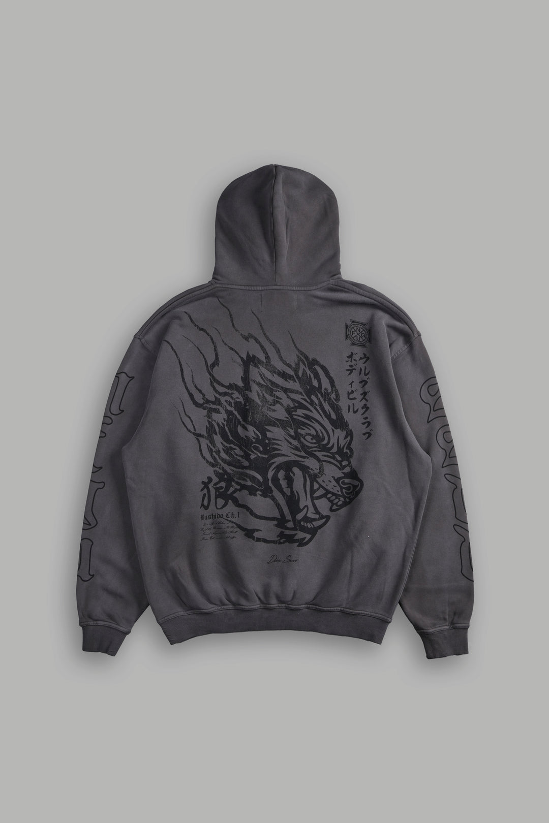 Inferno V2 "Pierce" Hoodie in Wolf Gray Horizon Sun Fade