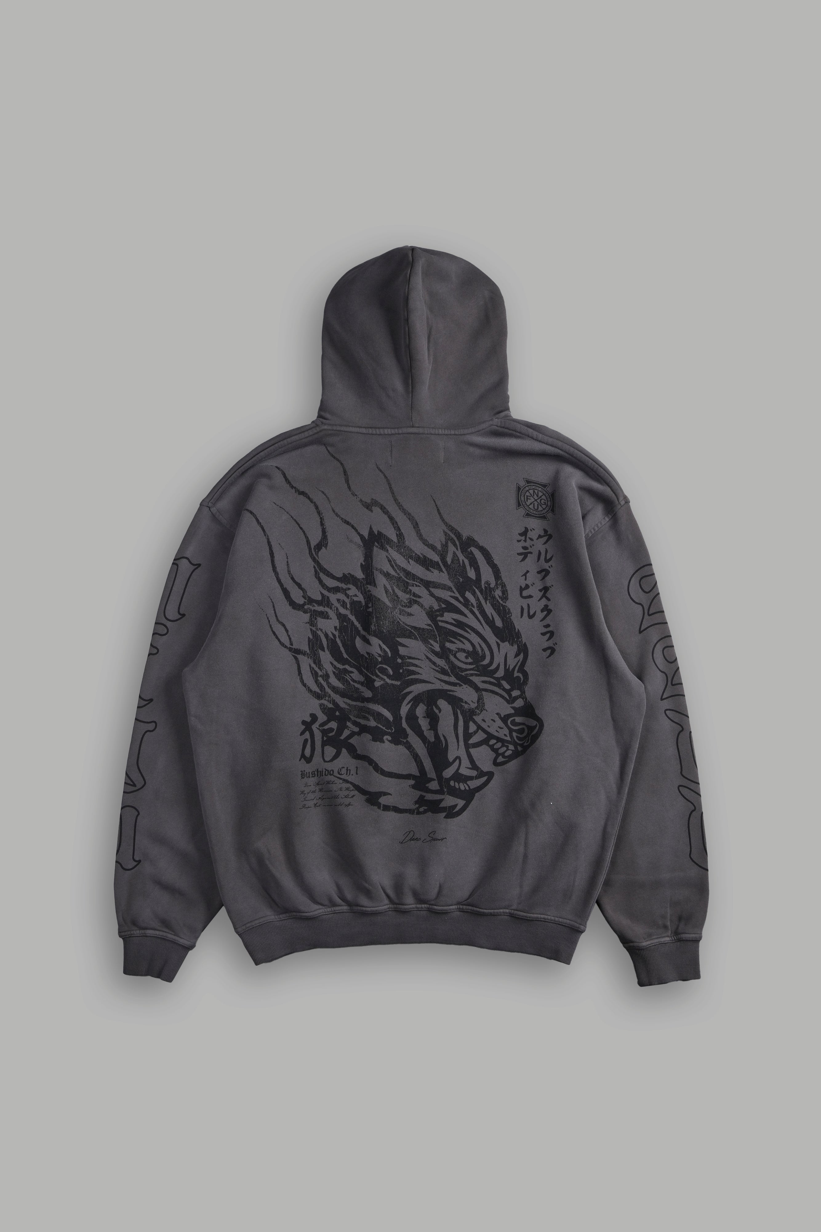 Inferno V2 "Pierce" Hoodie in Wolf Gray Horizon Sun Fade