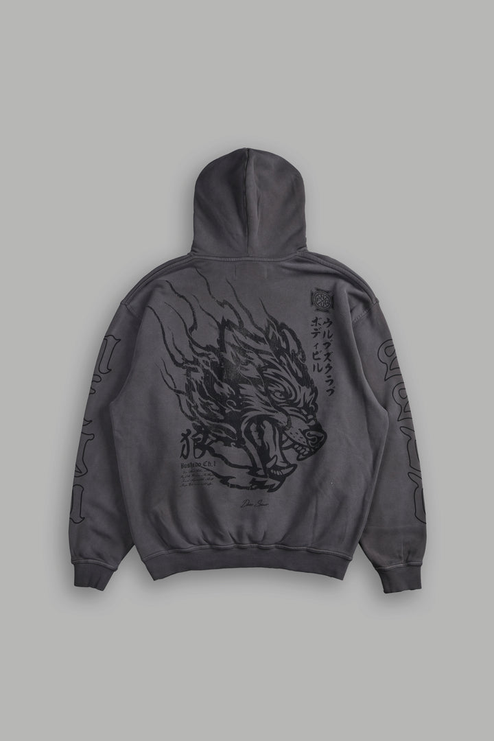 Inferno V2 "Pierce" Hoodie in Wolf Gray Horizon Sun Fade