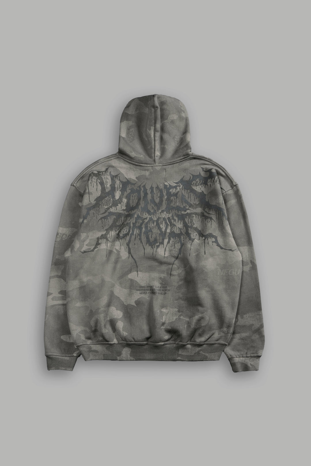 Drip Hesh WLVS FRVR Unisex "Pierce" Hoodie in Lush Vintage Woodland Camo