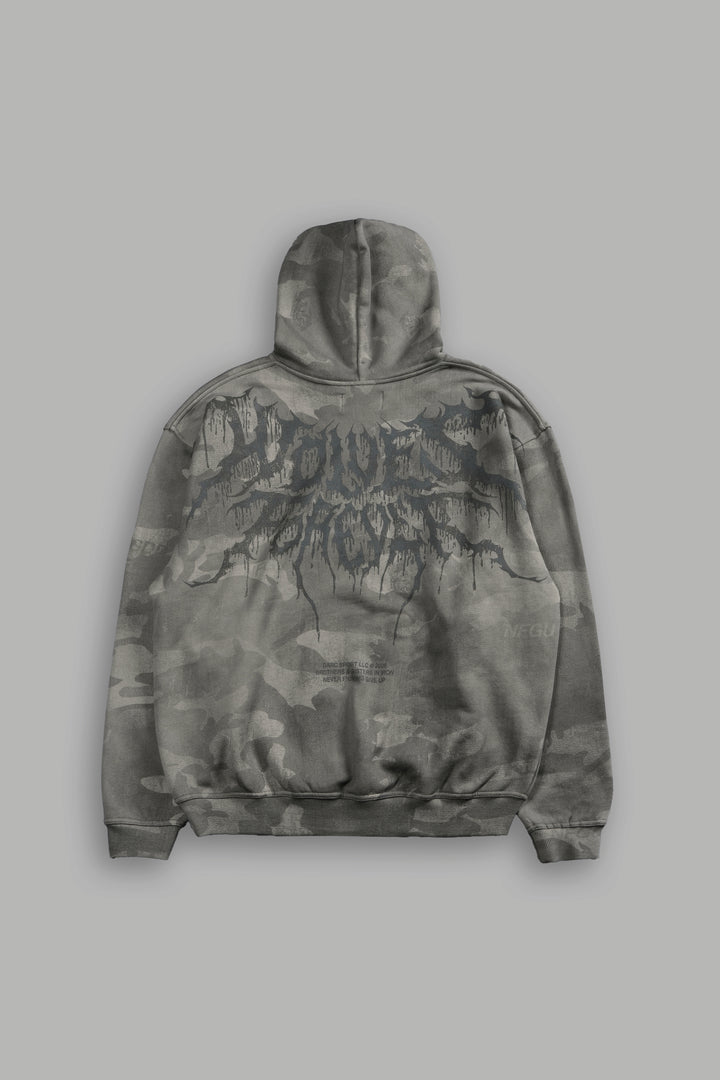 Drip Hesh WLVS FRVR Unisex "Pierce" Hoodie in Lush Vintage Woodland Camo