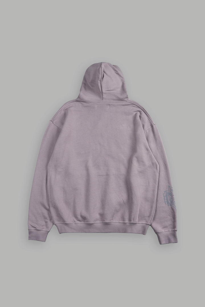 Bone Cage Bishop Hoodie In Pale Gray