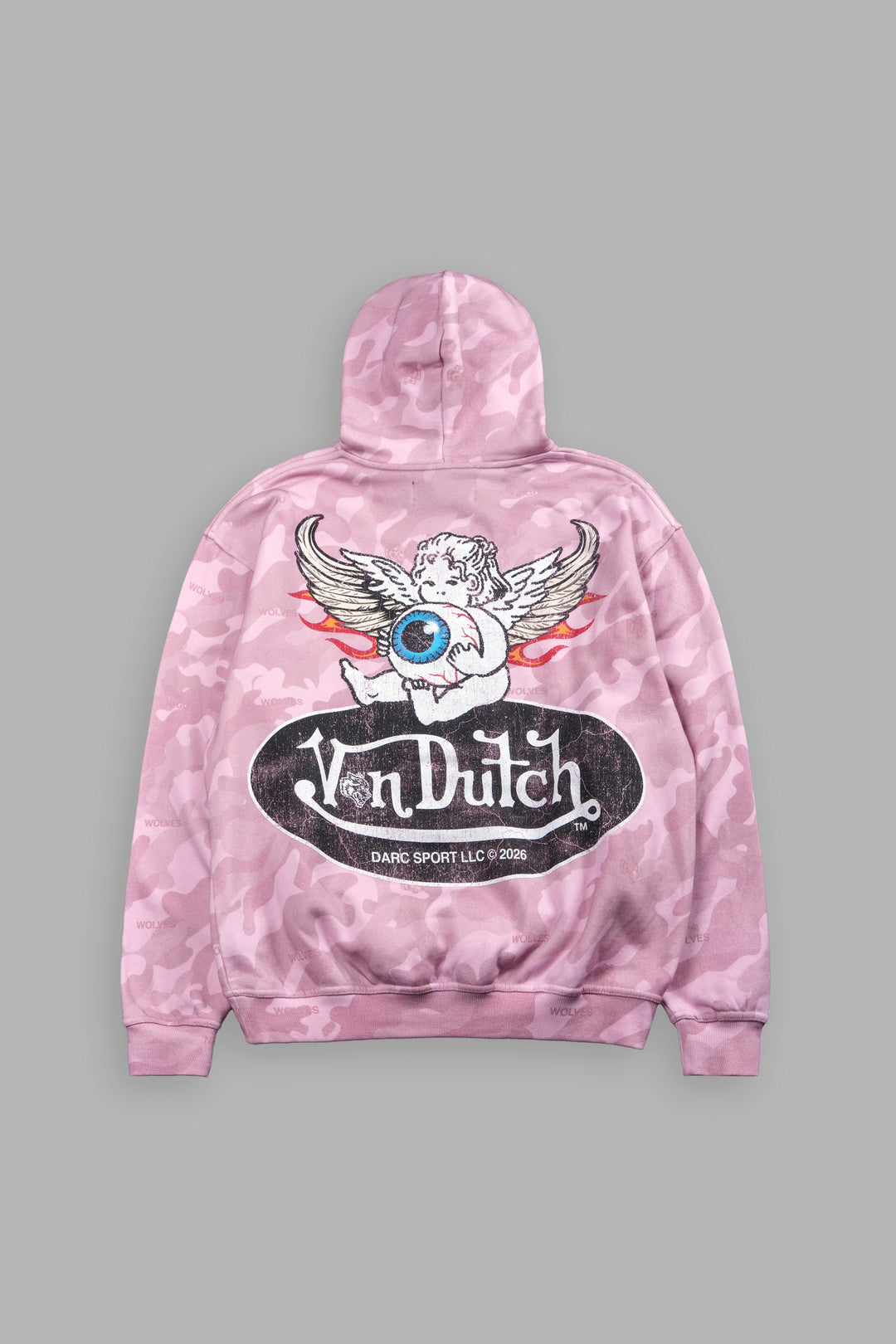 Von Wild Pierce Hoodie in Dsvd Bubblegum Camo