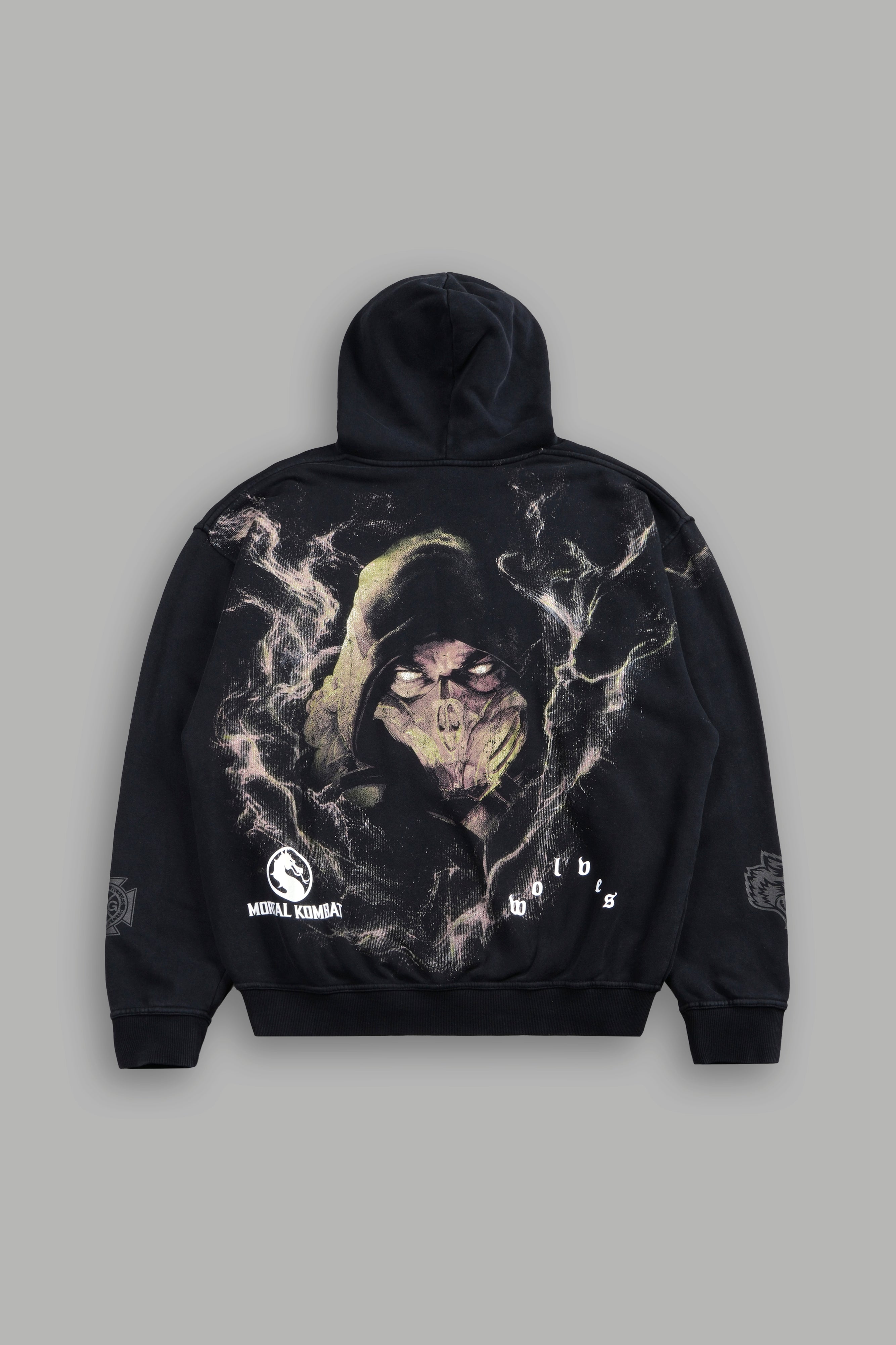 Scorpion Fire Pierce Hoodie in Black