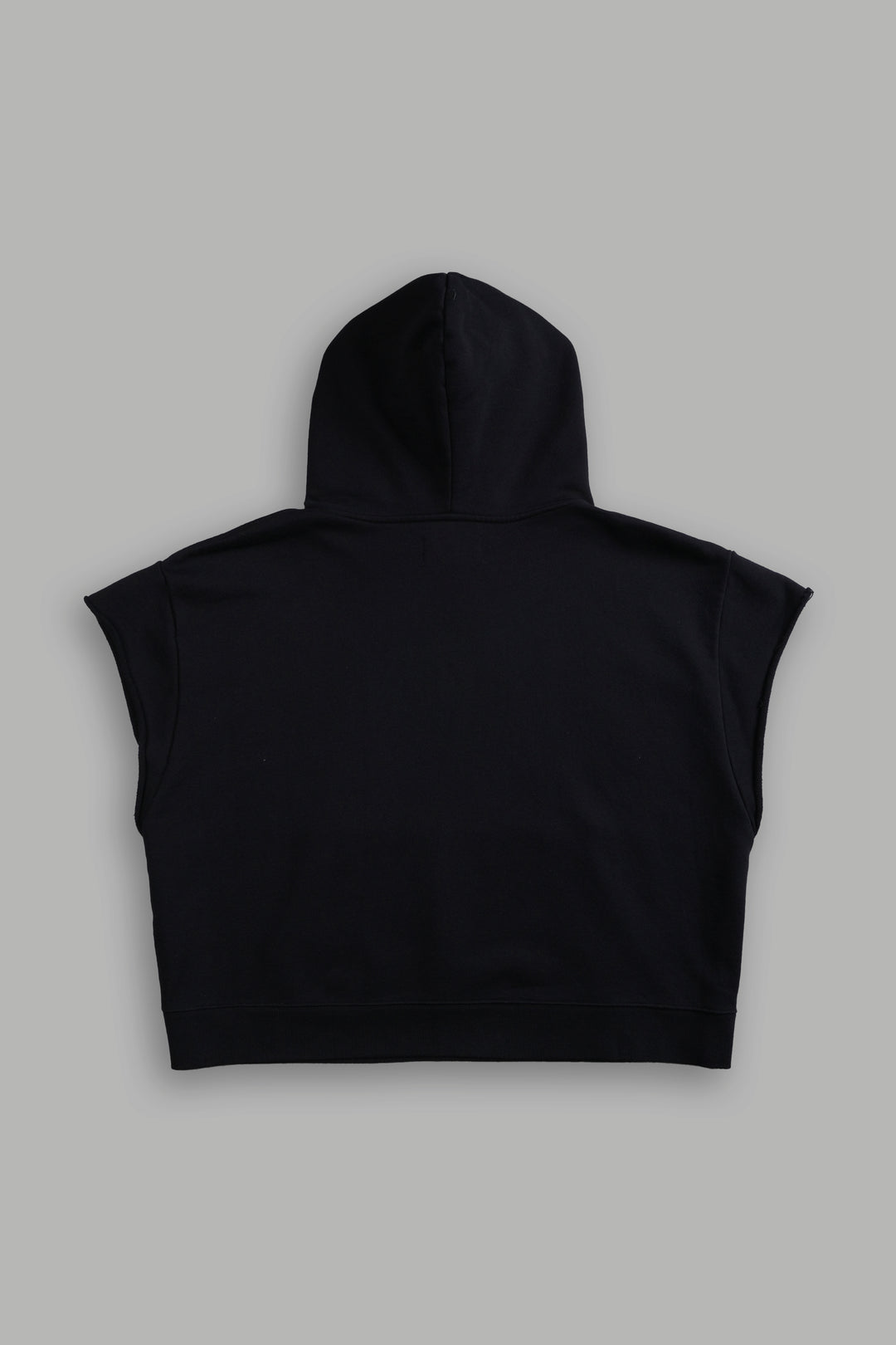 Iron Pack Grunge Gage Cap Sleeve Hoodie in Black