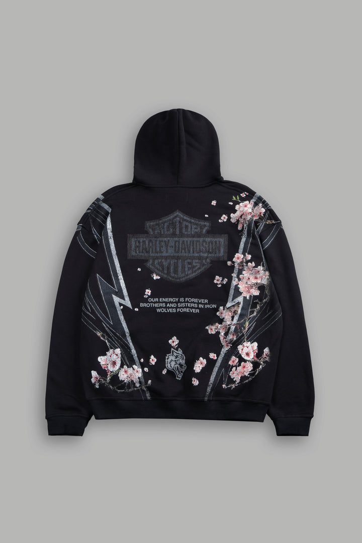 Iron Sakura Bishop Hoodie in Black