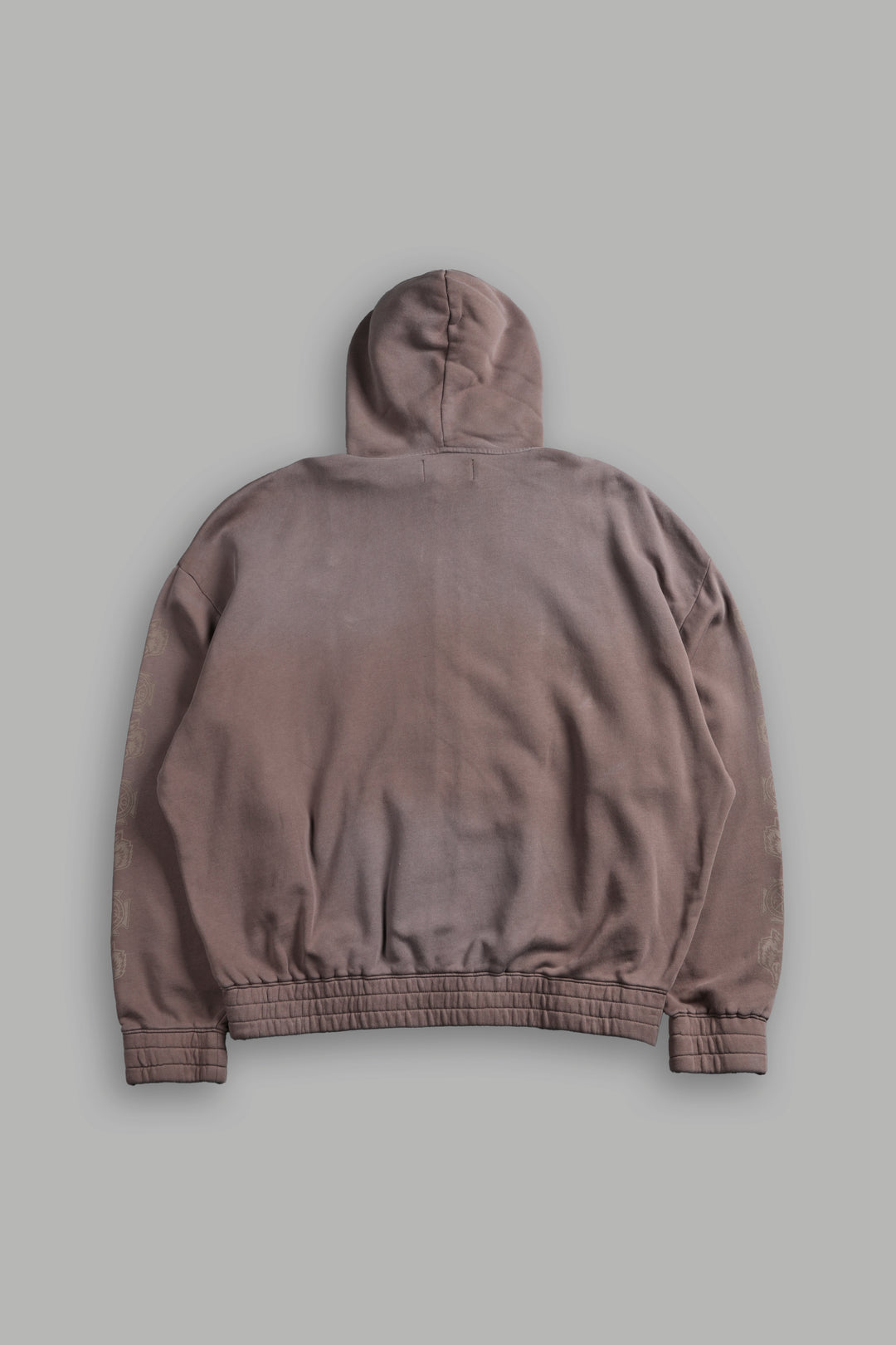 Midnight Horseman "Chambers" Zip Hoodie in Mojave Brown Drift Wash