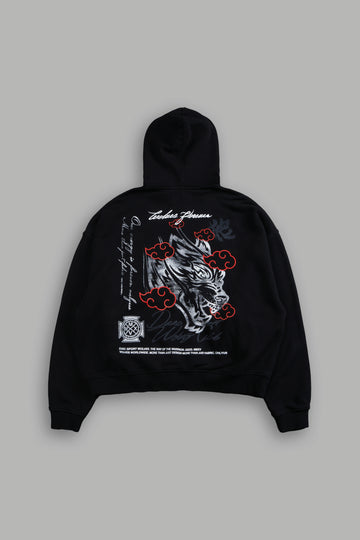 Rogue Wolf Darco Double Zip Hoodie in Black
