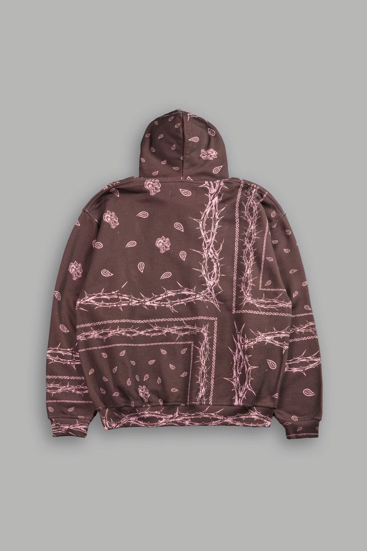Wolves Pyramid "Bishop" Hoodie in Desert Dust Thorn Paisley